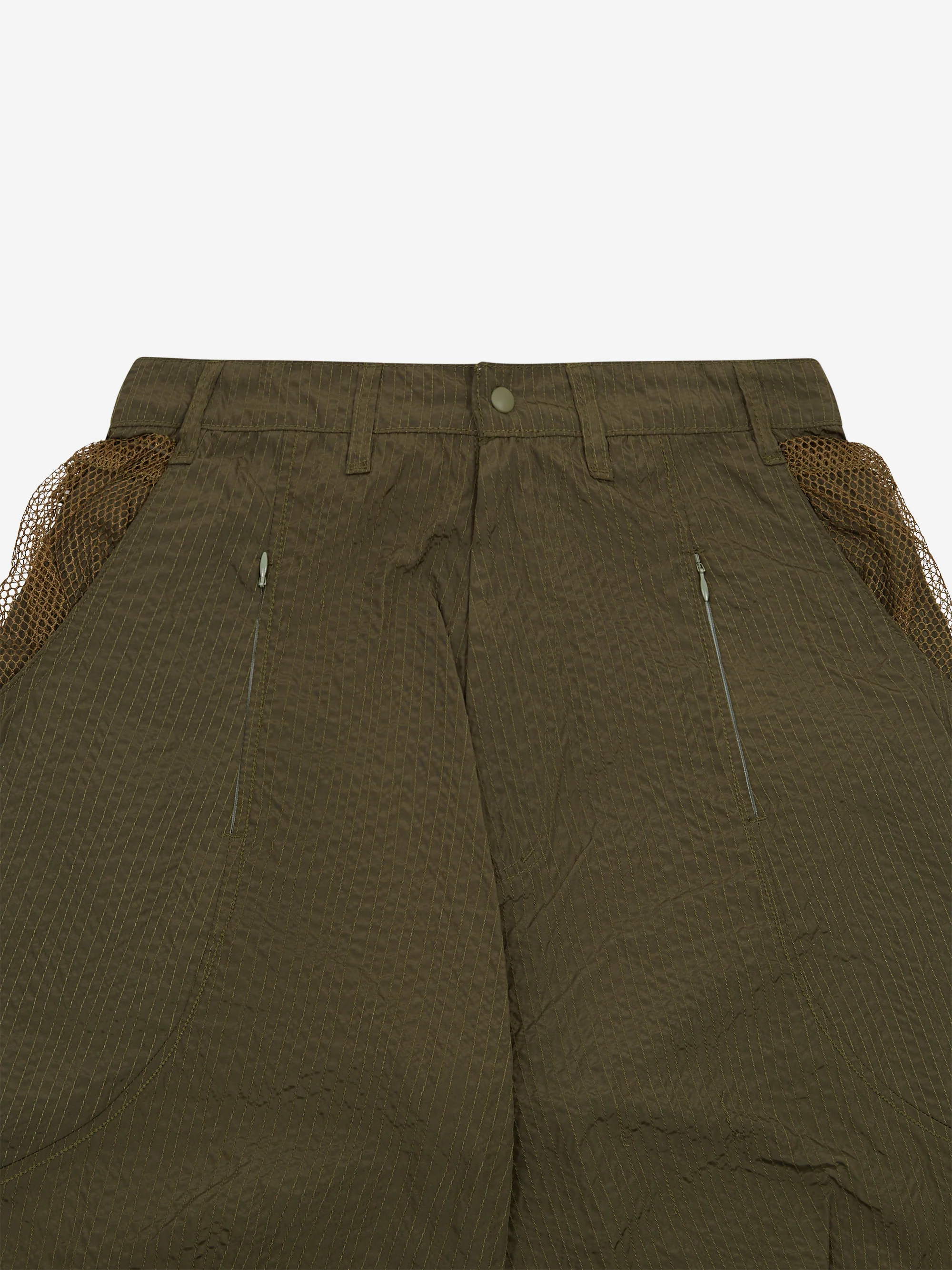 Fortune W.W.D Mesh Pocket Shorts - Olive - Image 2
