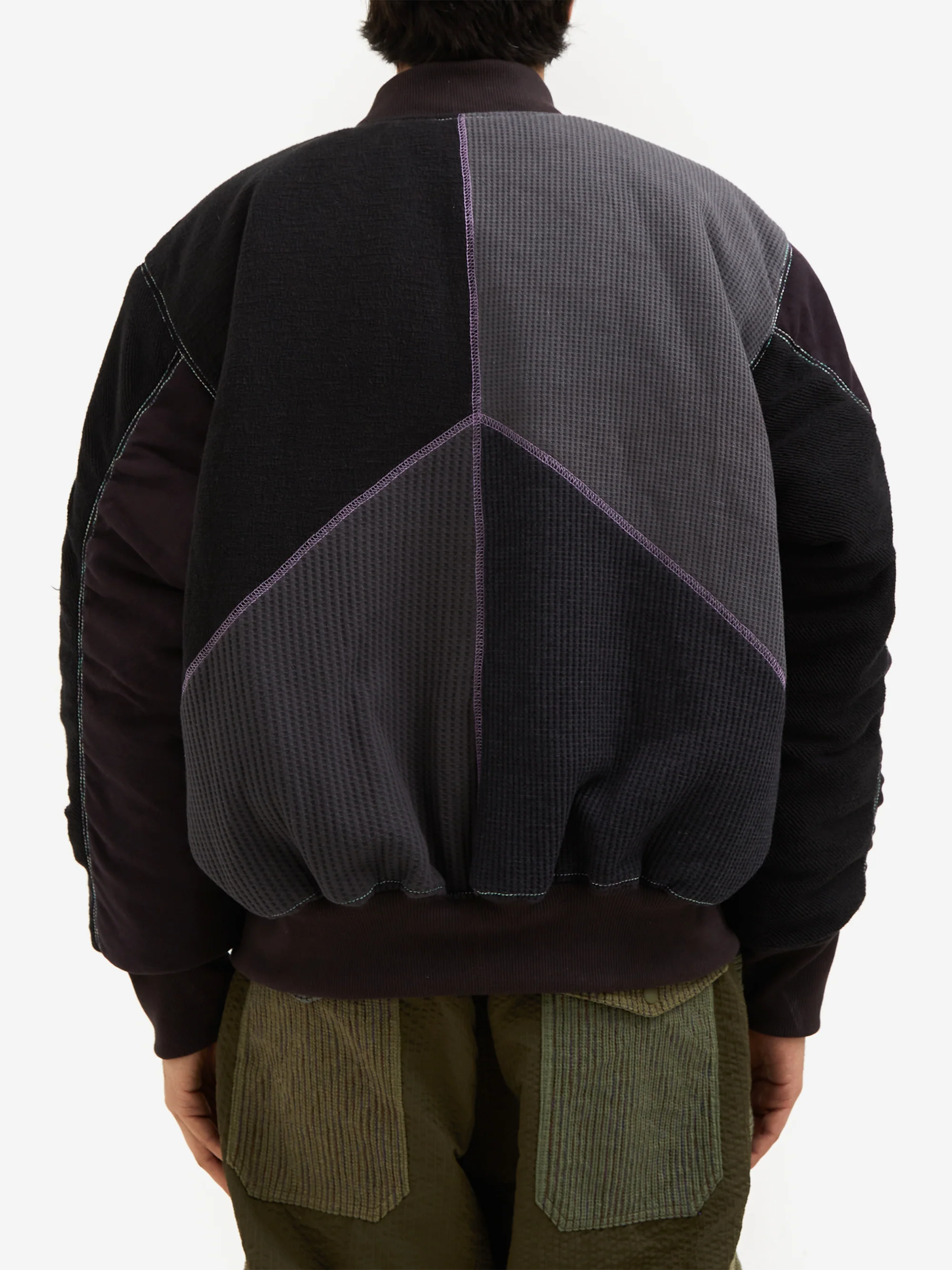Fortune W.W.D "PEACE" Reversible Bomber - Black - Image 7
