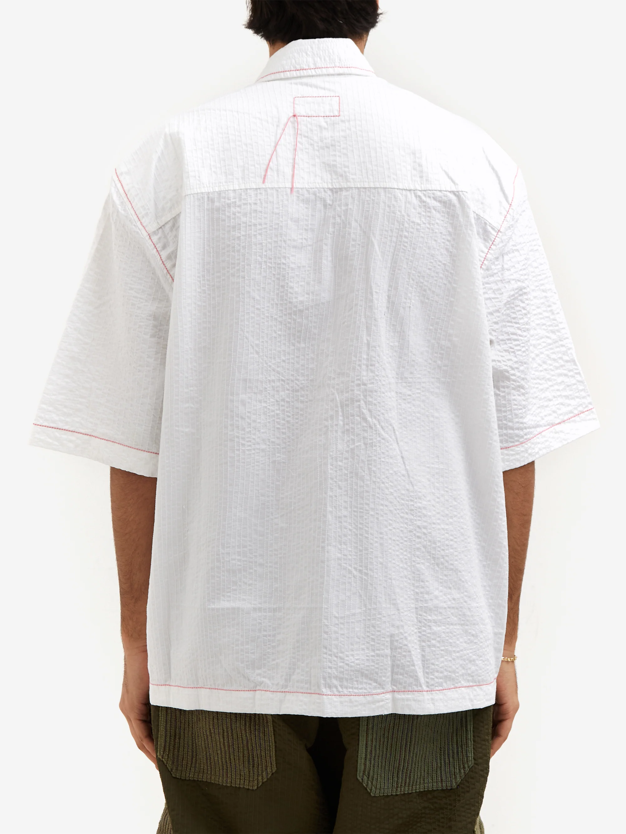 Fortune W.W.D Stitched Through Multi-Panel Shirt - White - Image 6