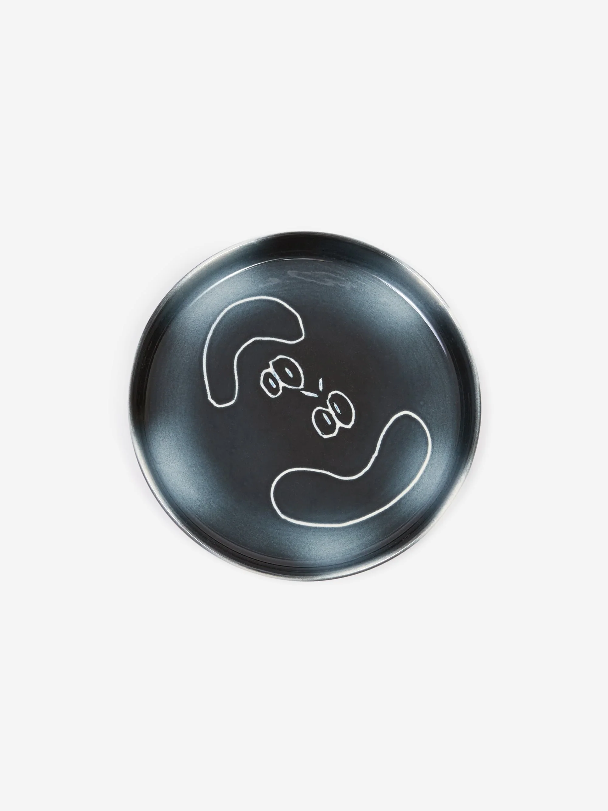 Frizbee Ceramics Baby Plate - Black Moss - Image 2