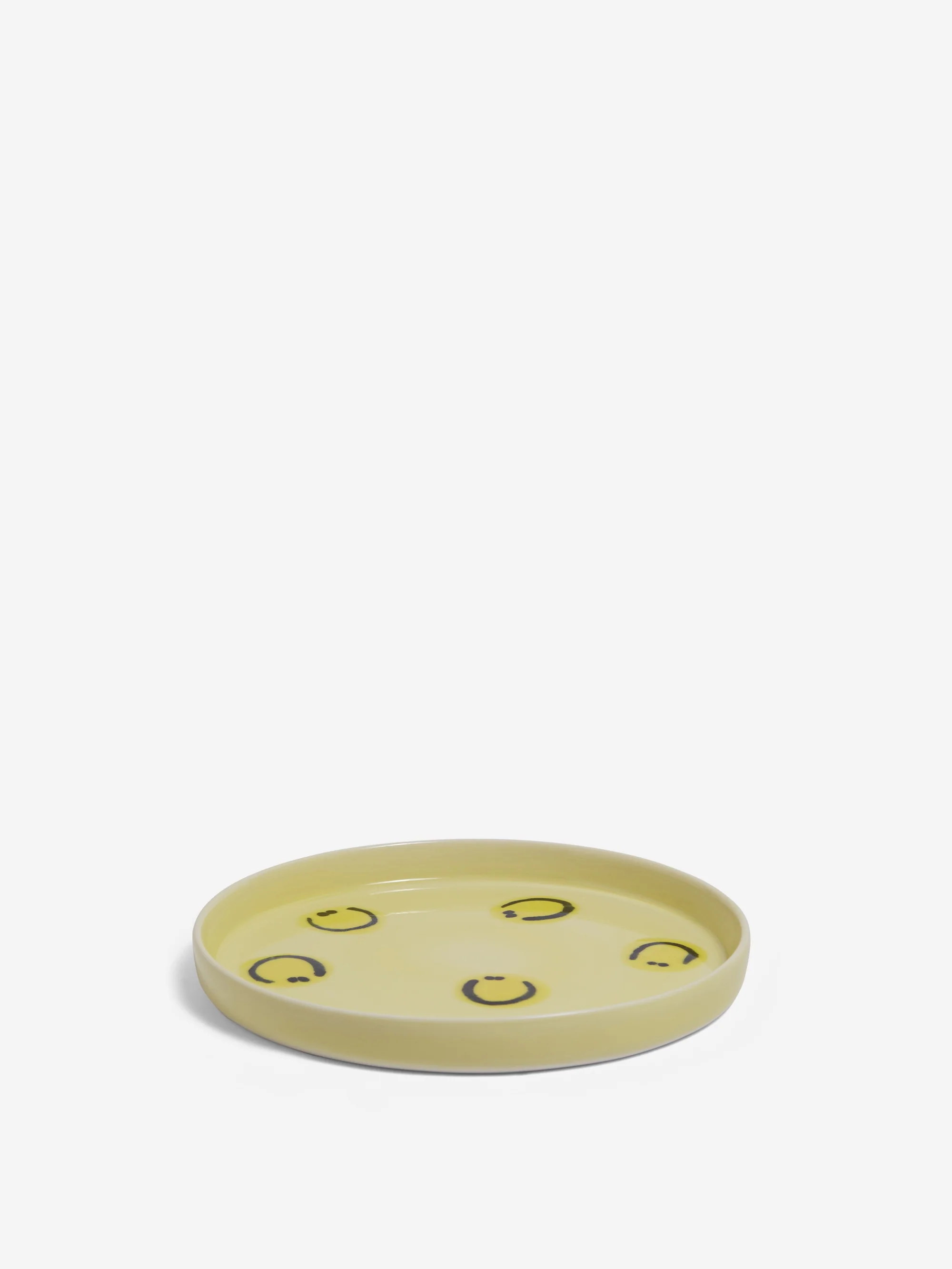 Frizbee Ceramics Baby Plate - Yellow Smile