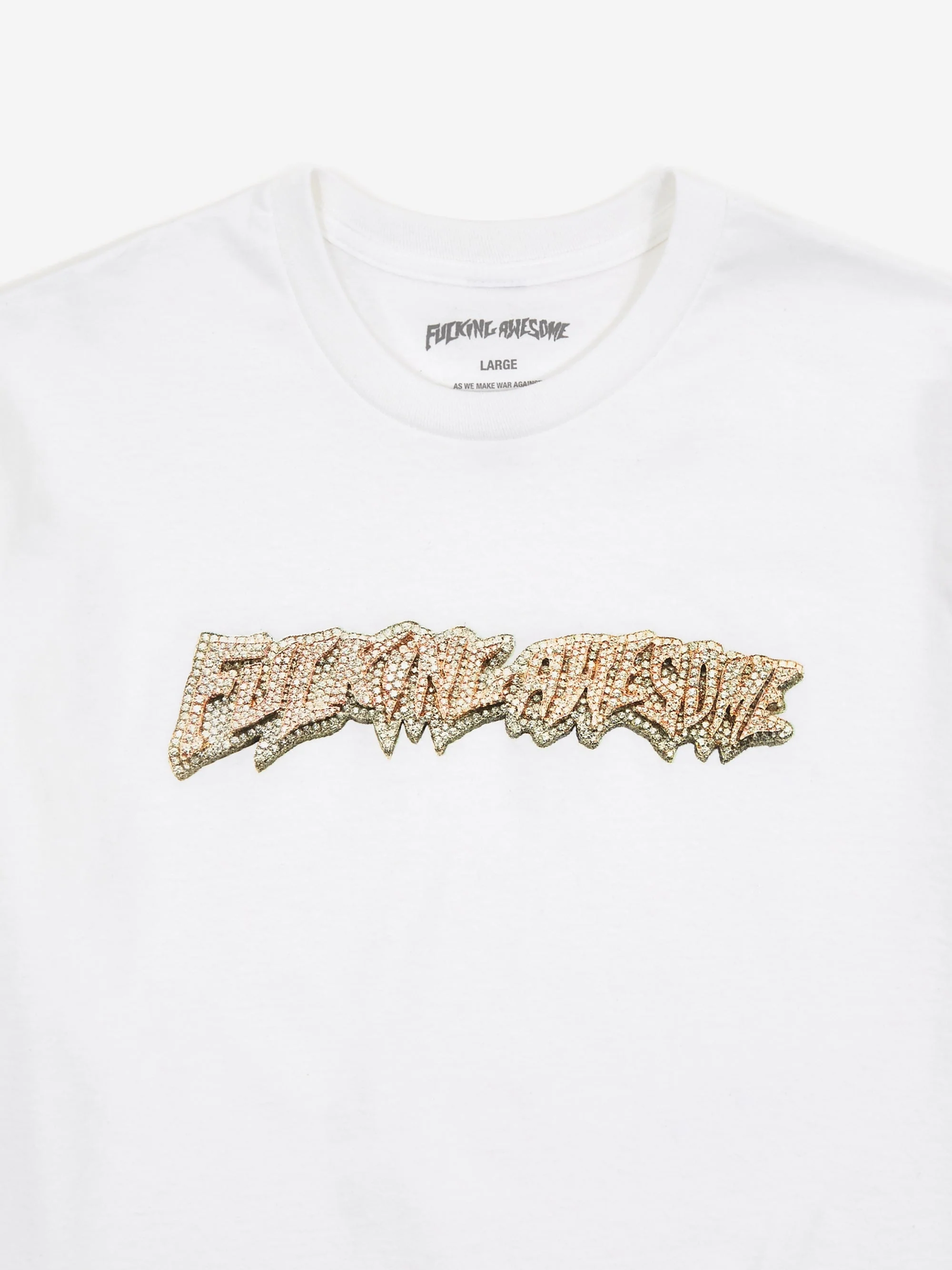 Fucking Awesome 24K Stamp Shortsleeve T-Shirt - White - Image 3