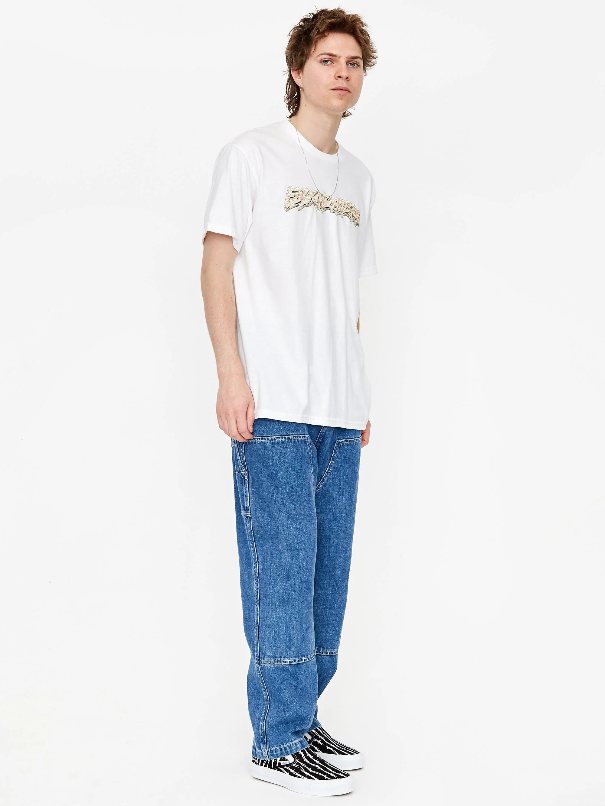 Fucking Awesome 24K Stamp Shortsleeve T-Shirt - White - Image 6