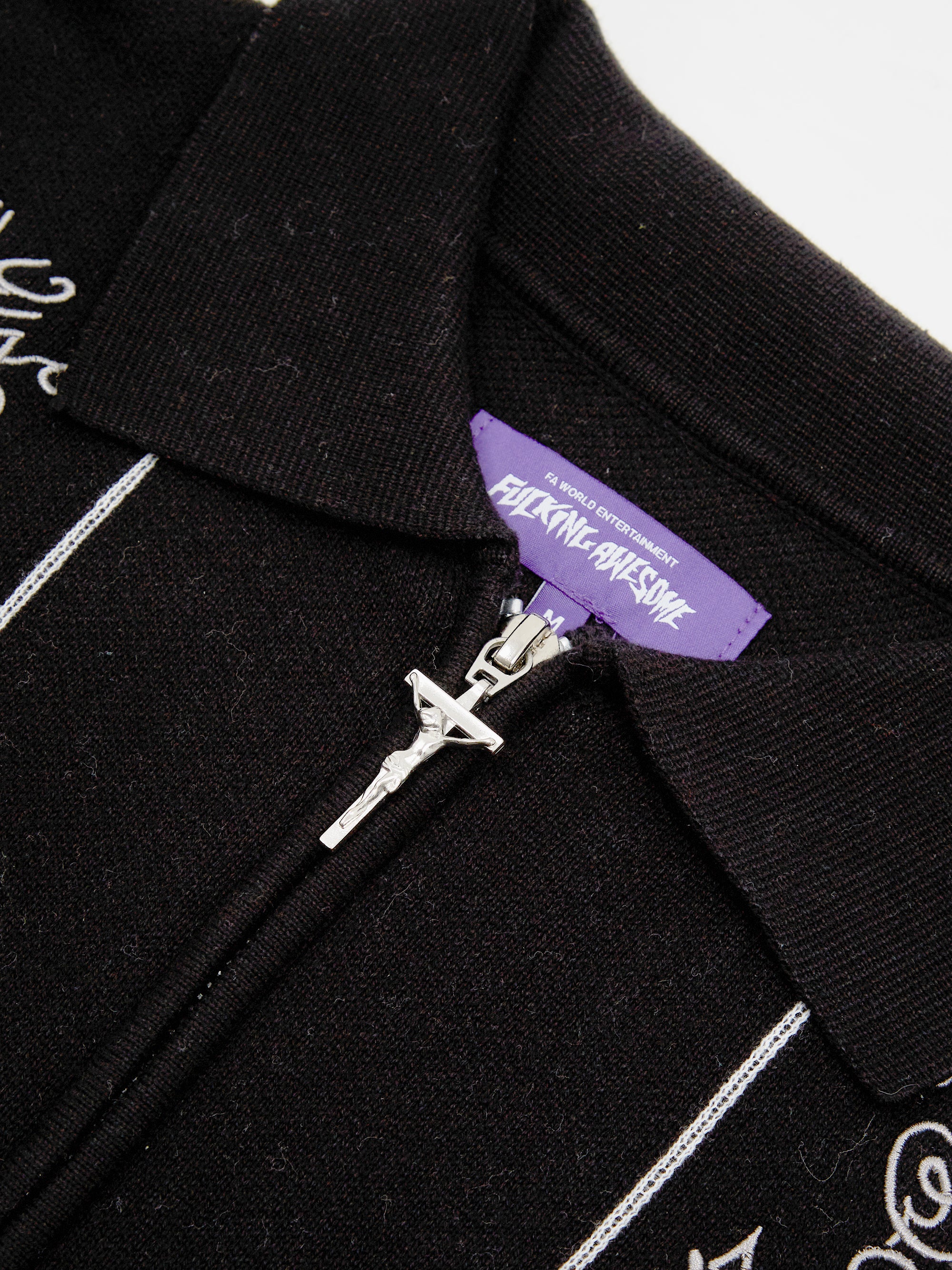 Fucking Awesome Bullshirt Zip Cardigan - Black - Image 4