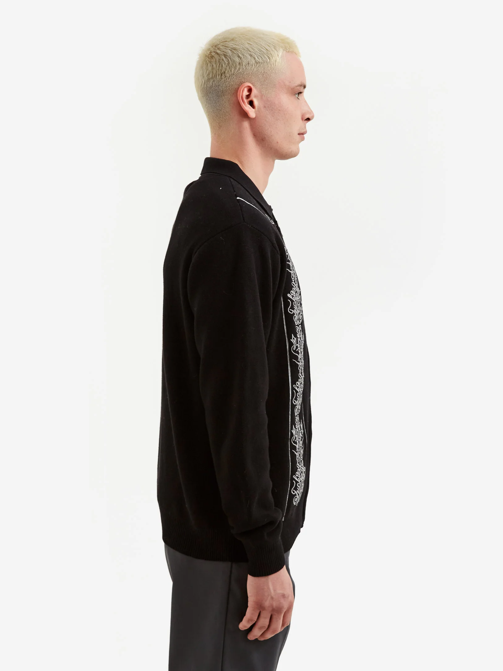 Fucking Awesome Bullshirt Zip Cardigan - Black - Image 7
