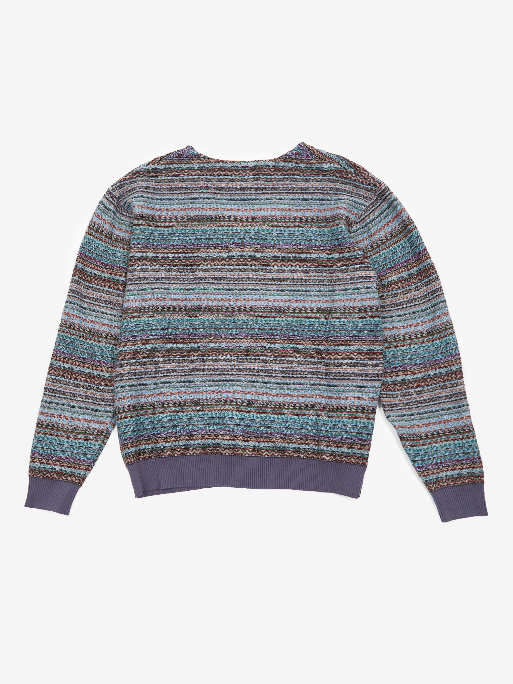 Fucking Awesome Dill Painting Intarsia Cardigan - Purple - Image 4