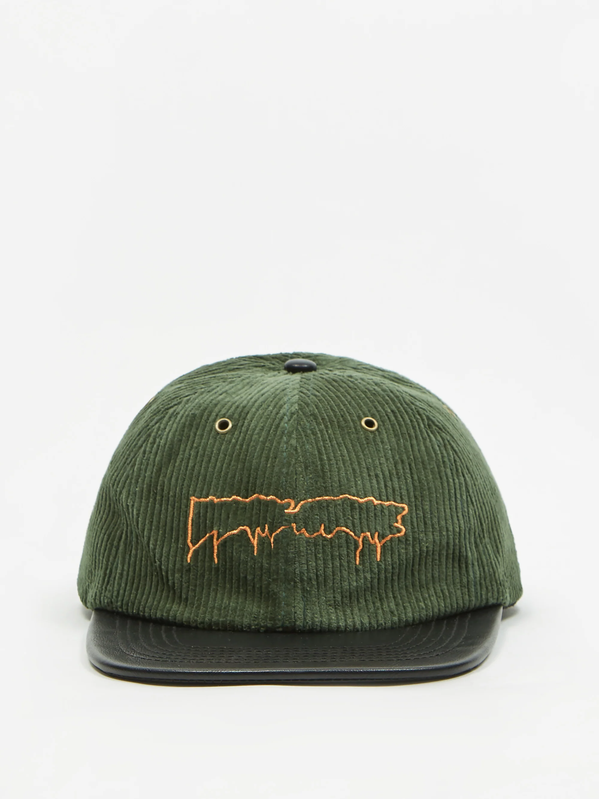 Fucking Awesome Drip Corduroy Strapback Cap - Forest Green - Image 3