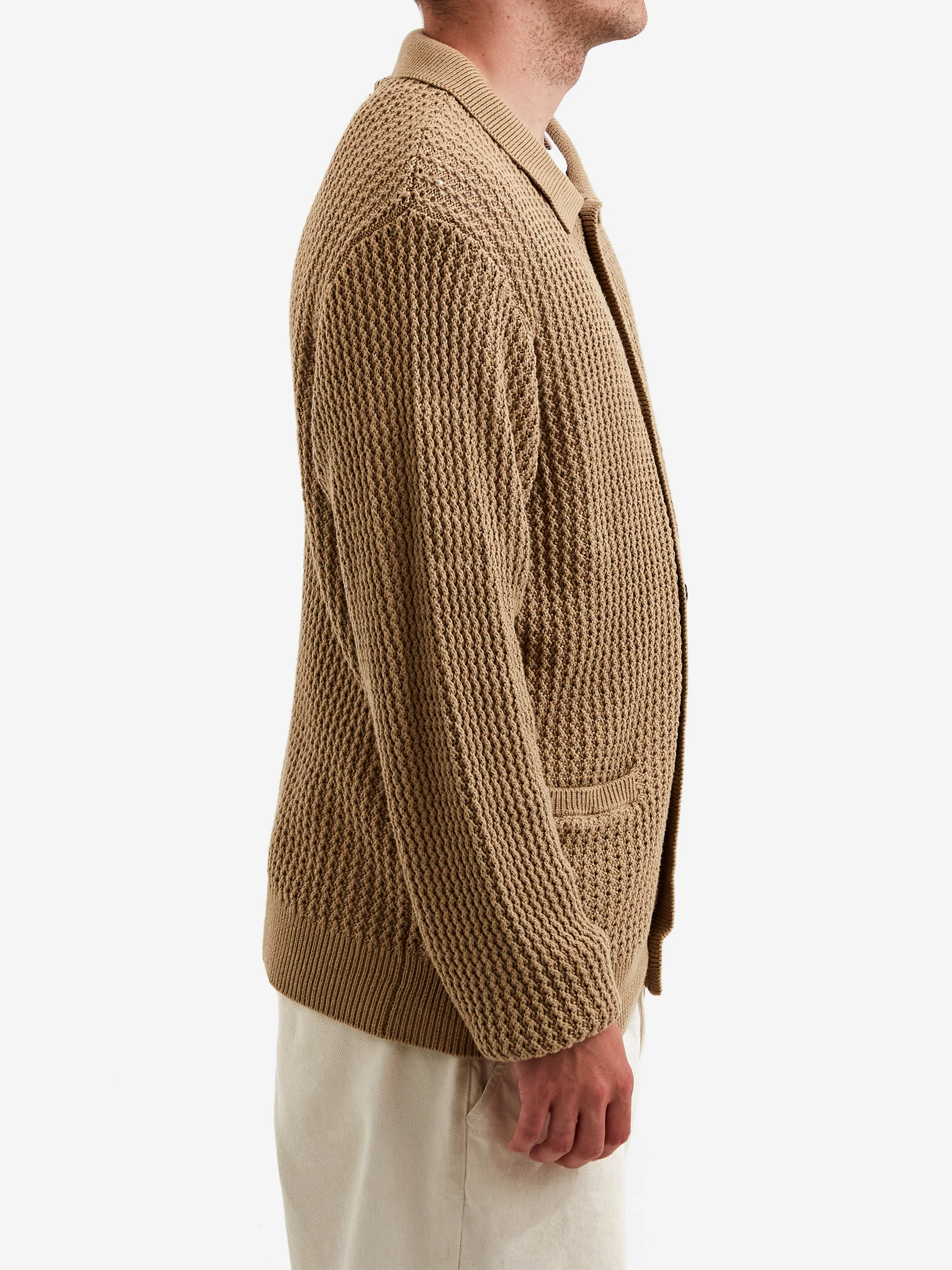 Fucking Awesome Encyclopedia Button Up Sweater - Brown - Image 5