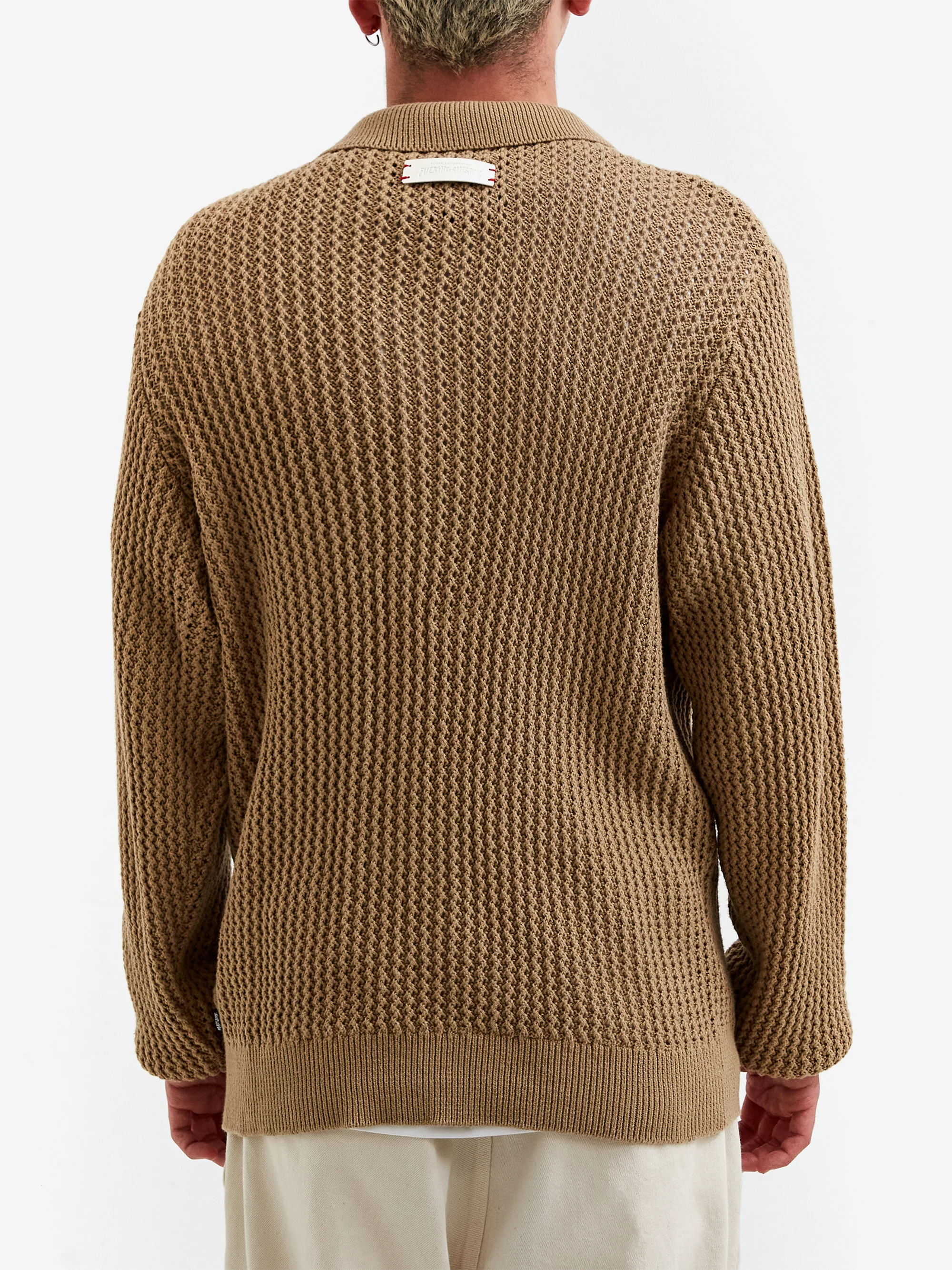 Fucking Awesome Encyclopedia Button Up Sweater - Brown - Image 6