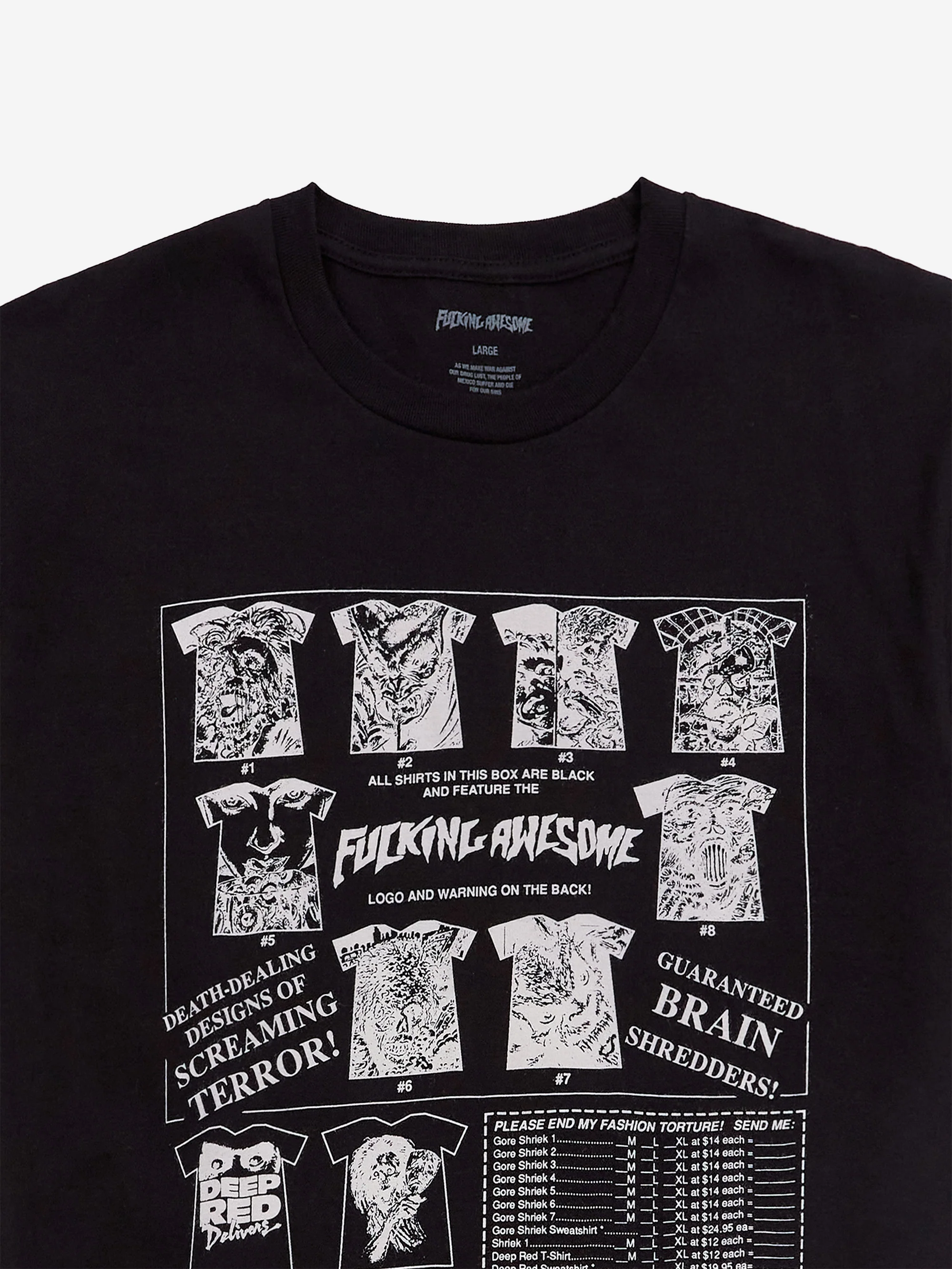 Fucking Awesome Gore Shriek Tee - Black - Image 2