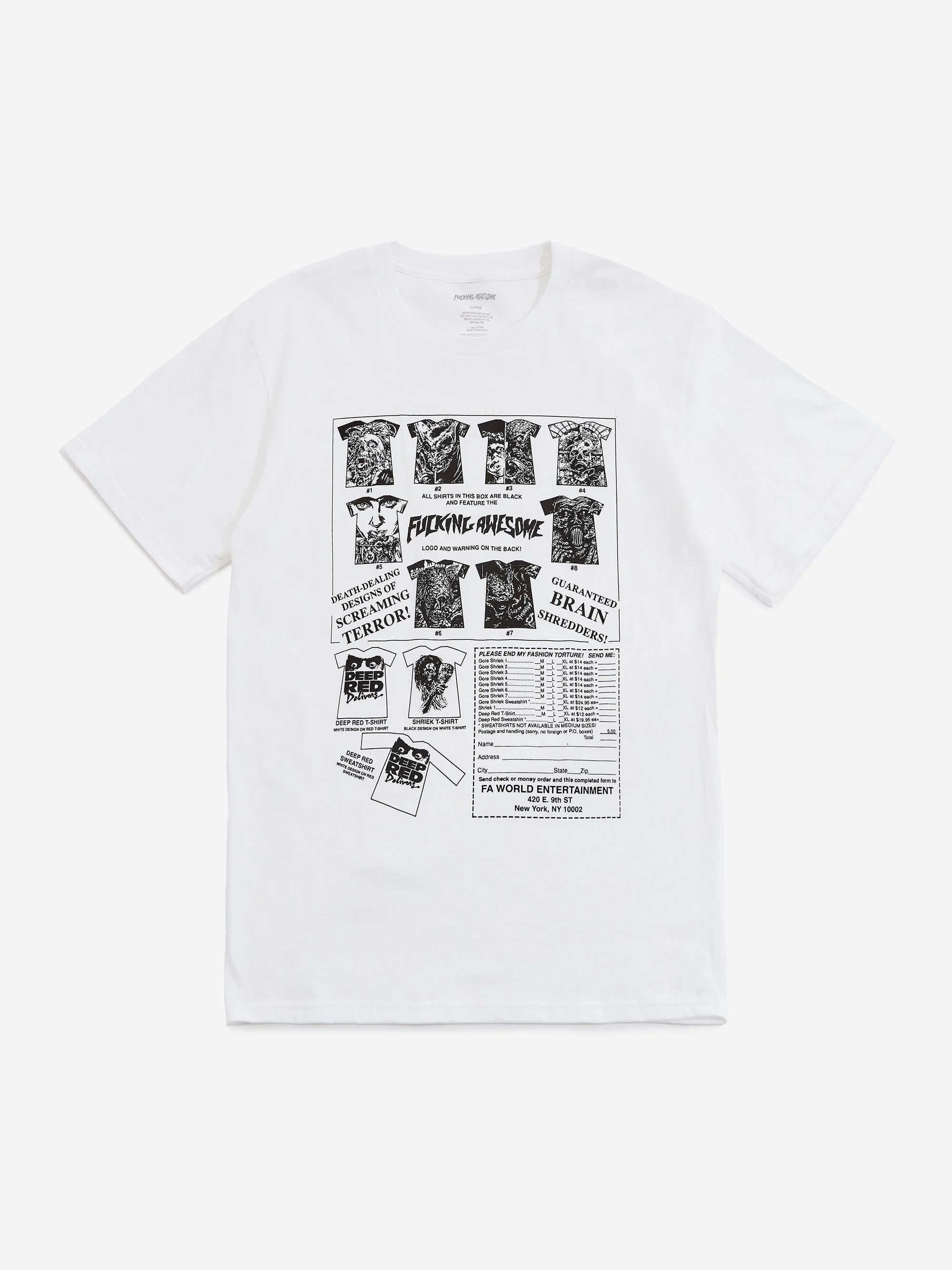 Fucking Awesome Gore Shriek Tee - White