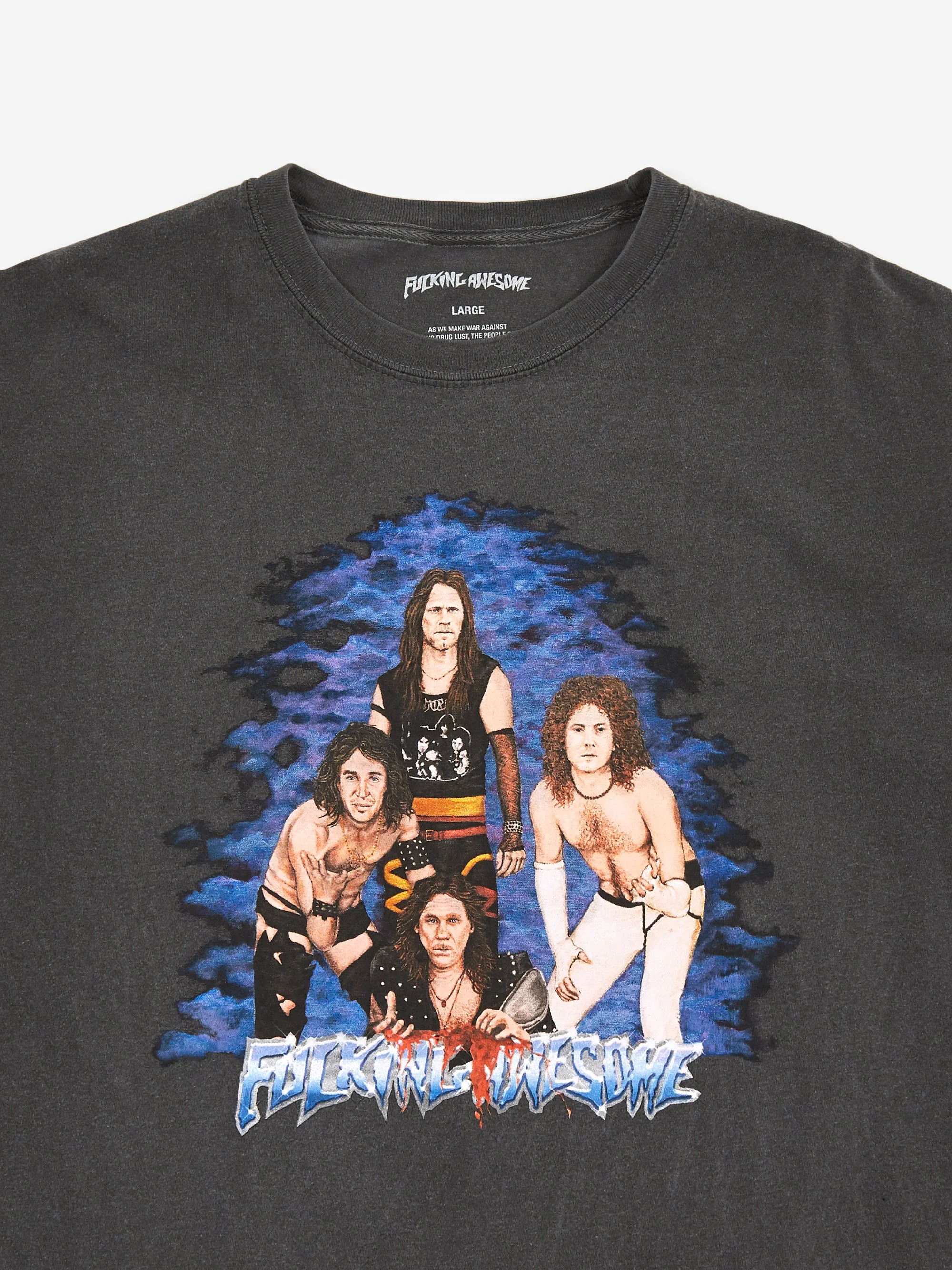 Fucking Awesome Heavy Metal Shortsleeve T-Shirt - Pepper - Image 3
