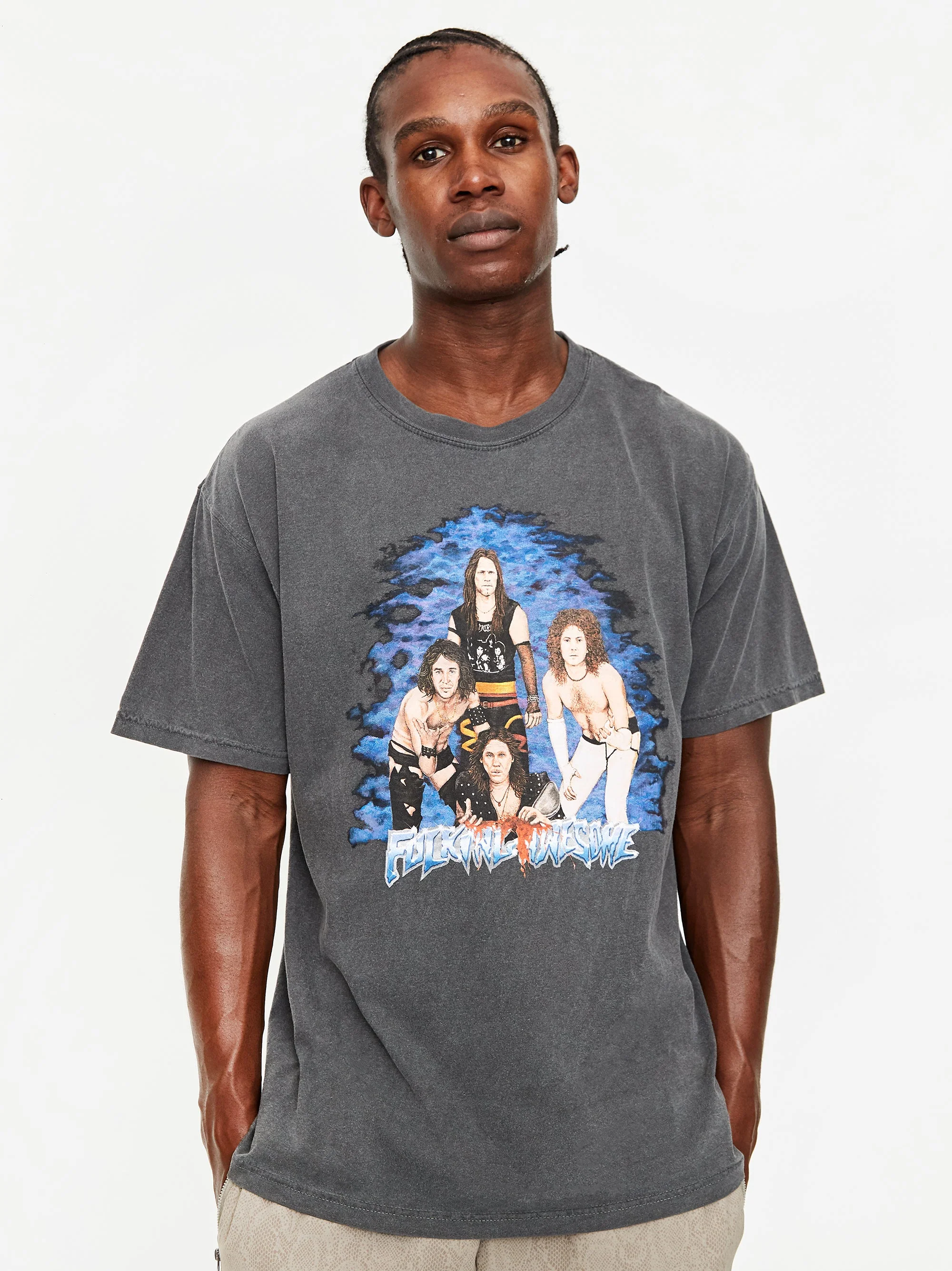 Fucking Awesome Heavy Metal Shortsleeve T-Shirt - Pepper - Image 6