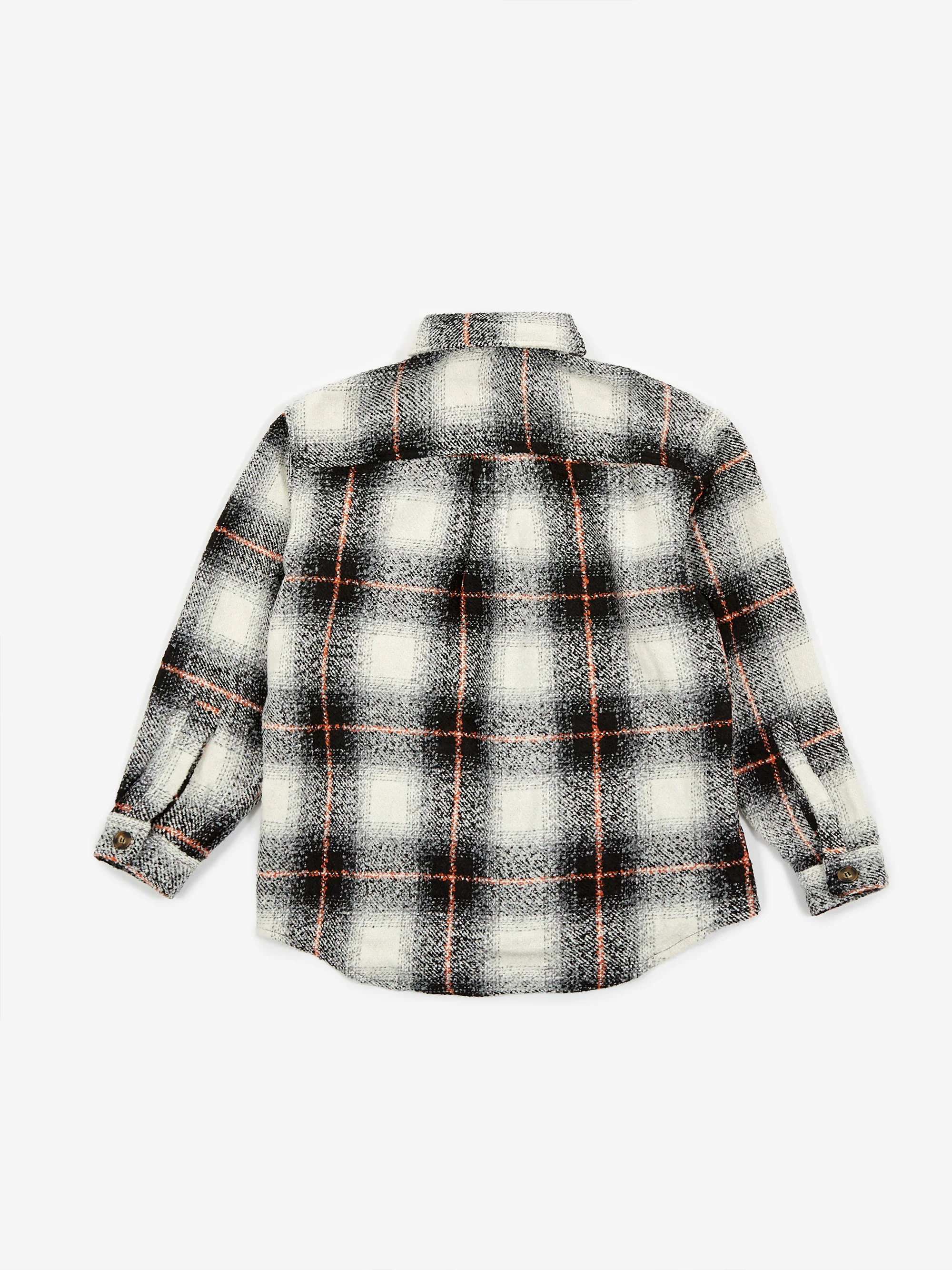 Fucking Awesome Heavy Oversized Flannel Longsleeve Shirt - Black/Orange - Image 6