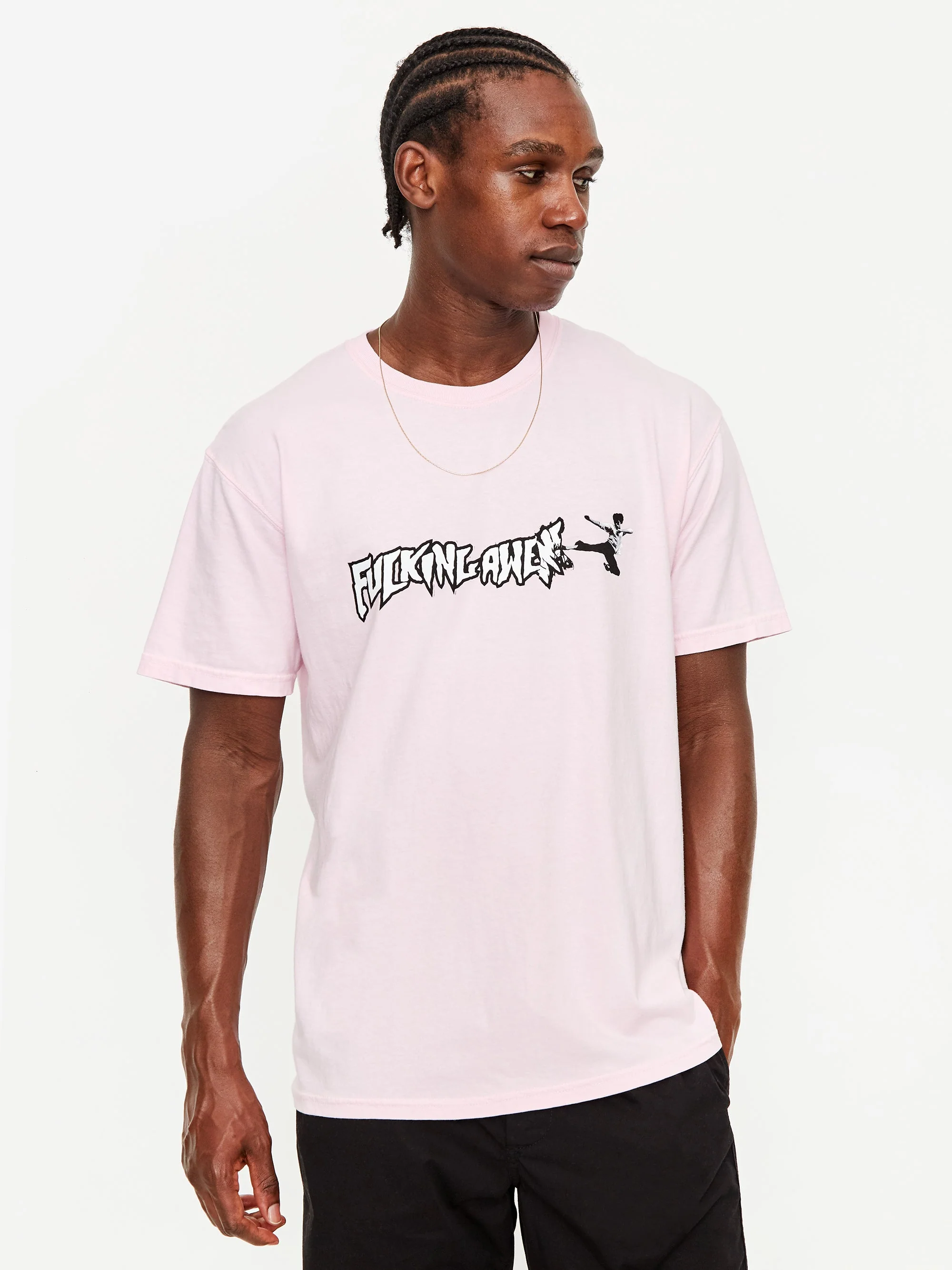Fucking Awesome Karate Shortsleeve T-Shirt - Light Pink - Image 5