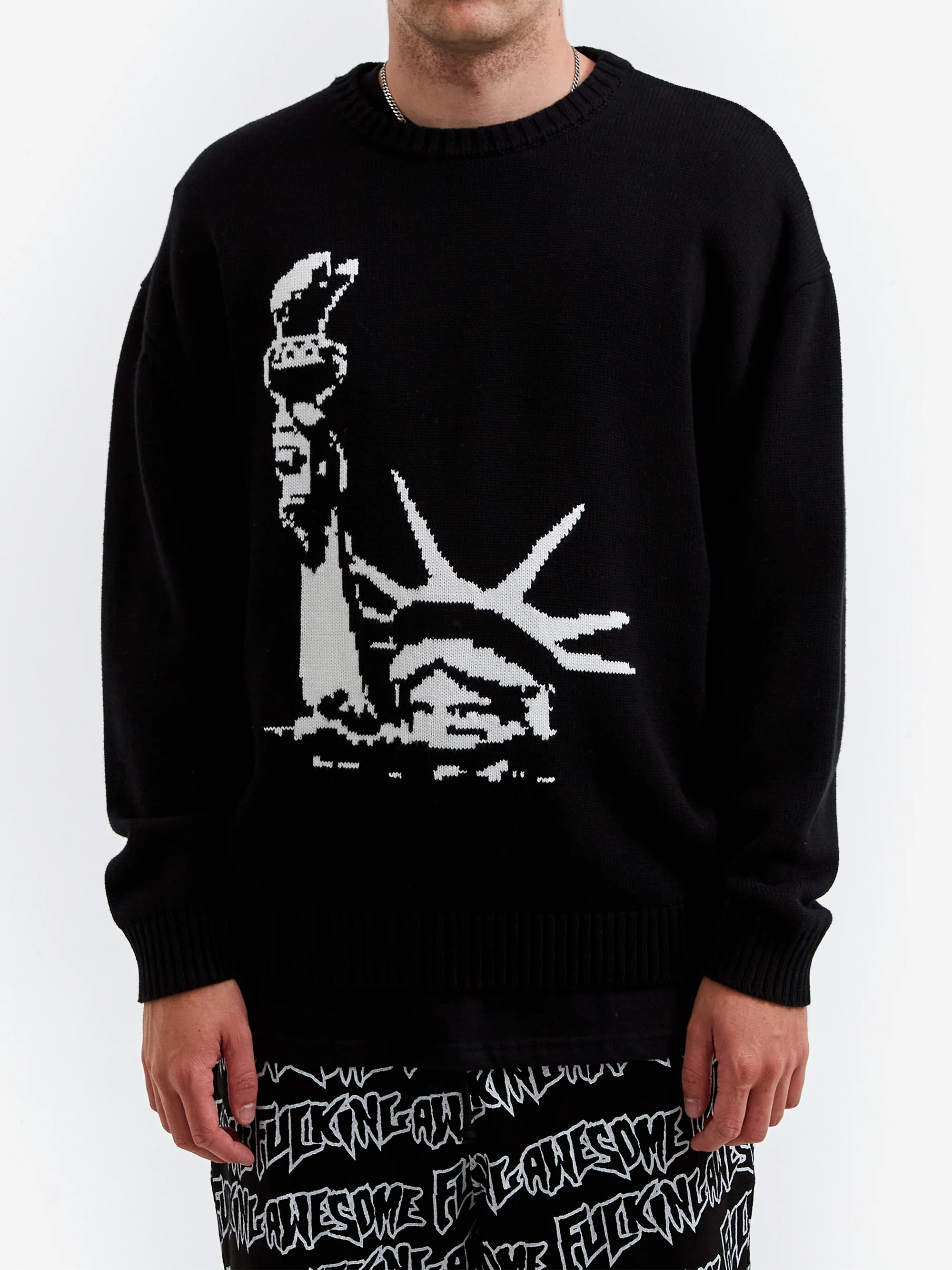 Fucking Awesome Liberty Sweater - Black - Image 2