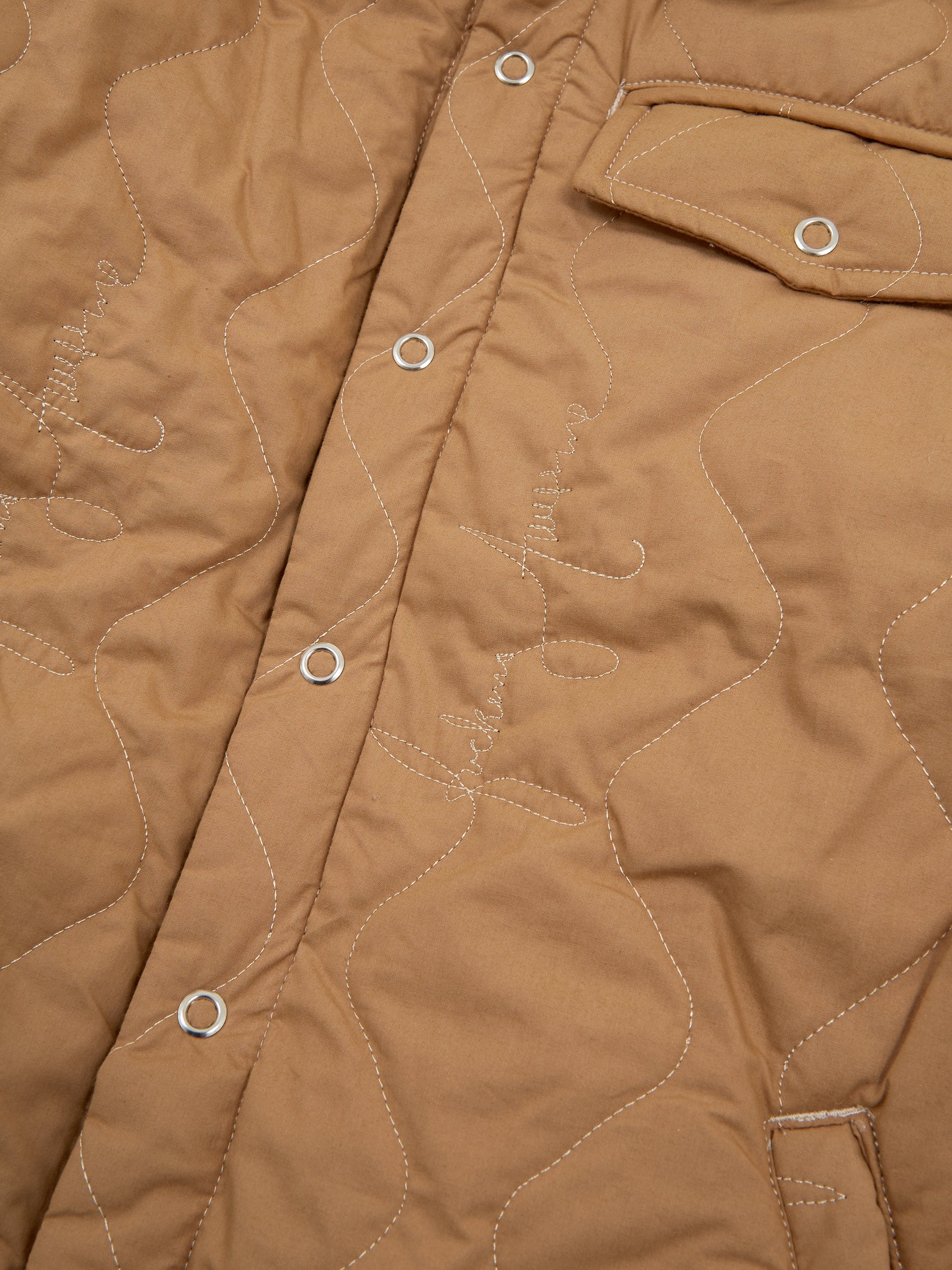 Fucking Awesome Lightweight Reversible Flannel Jacket - Tan/Brown - Image 9