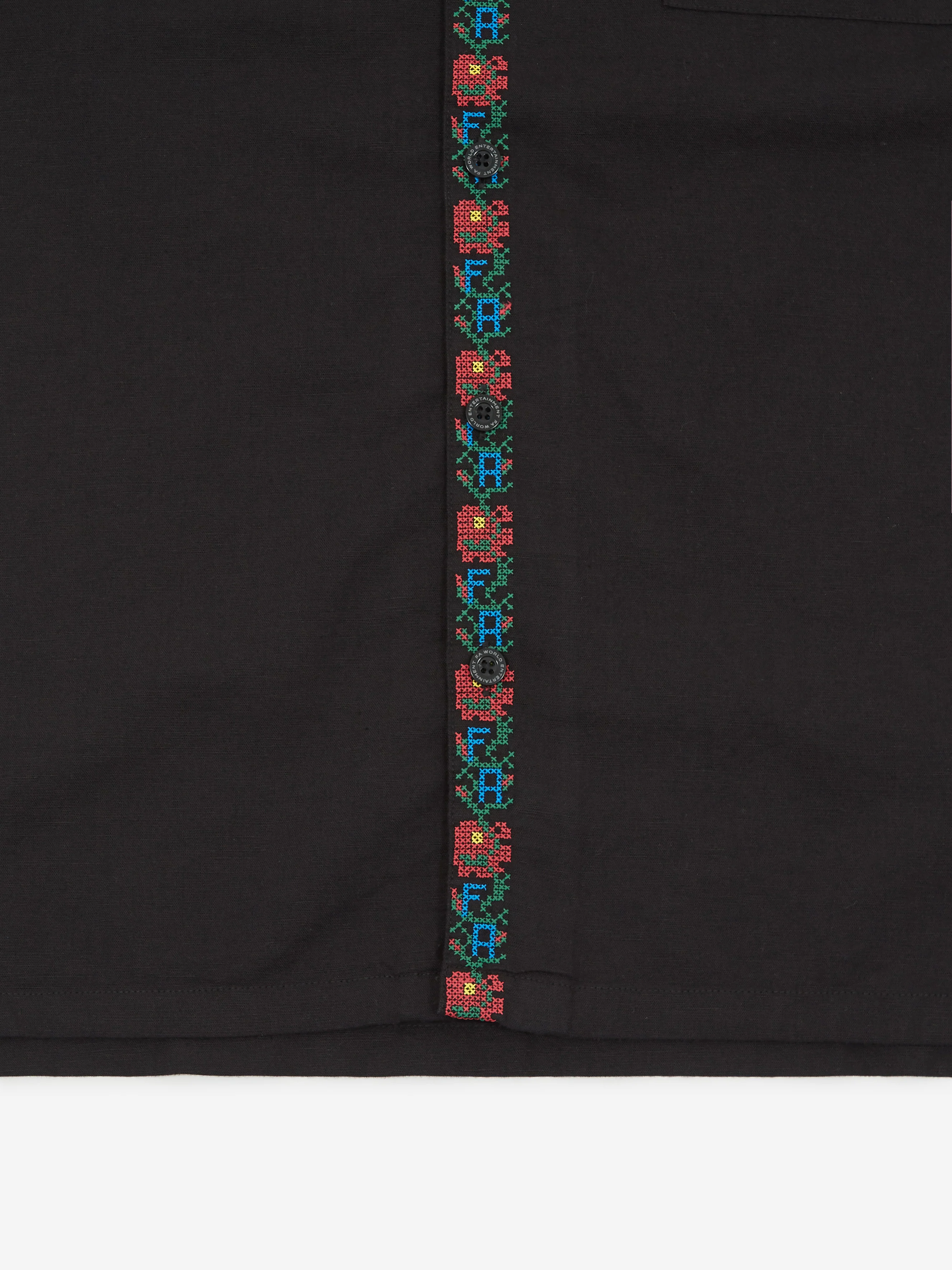 Fucking Awesome Linen Tetris Club Shirt - Black - Image 3