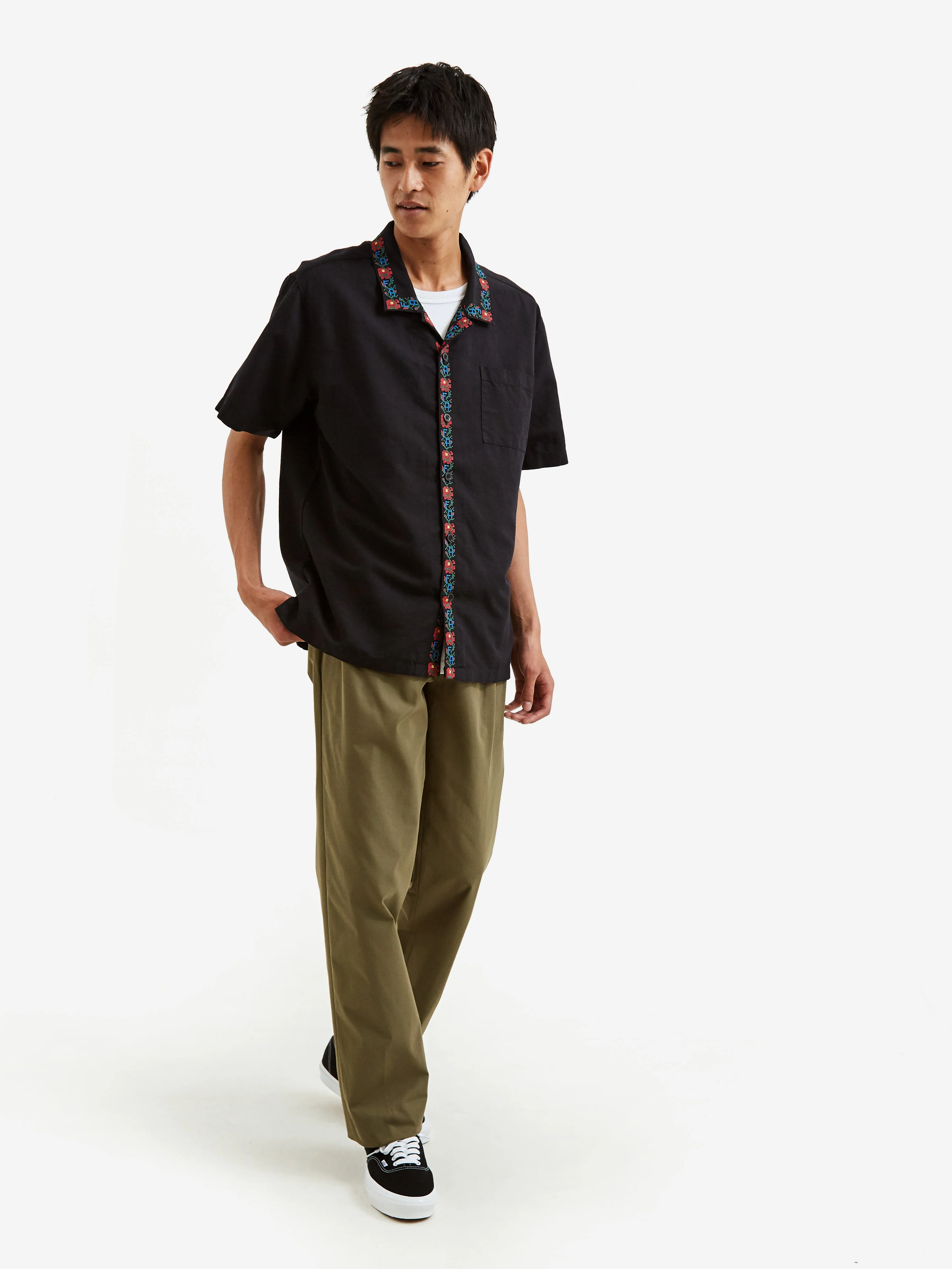 Fucking Awesome Linen Tetris Club Shirt - Black - Image 6