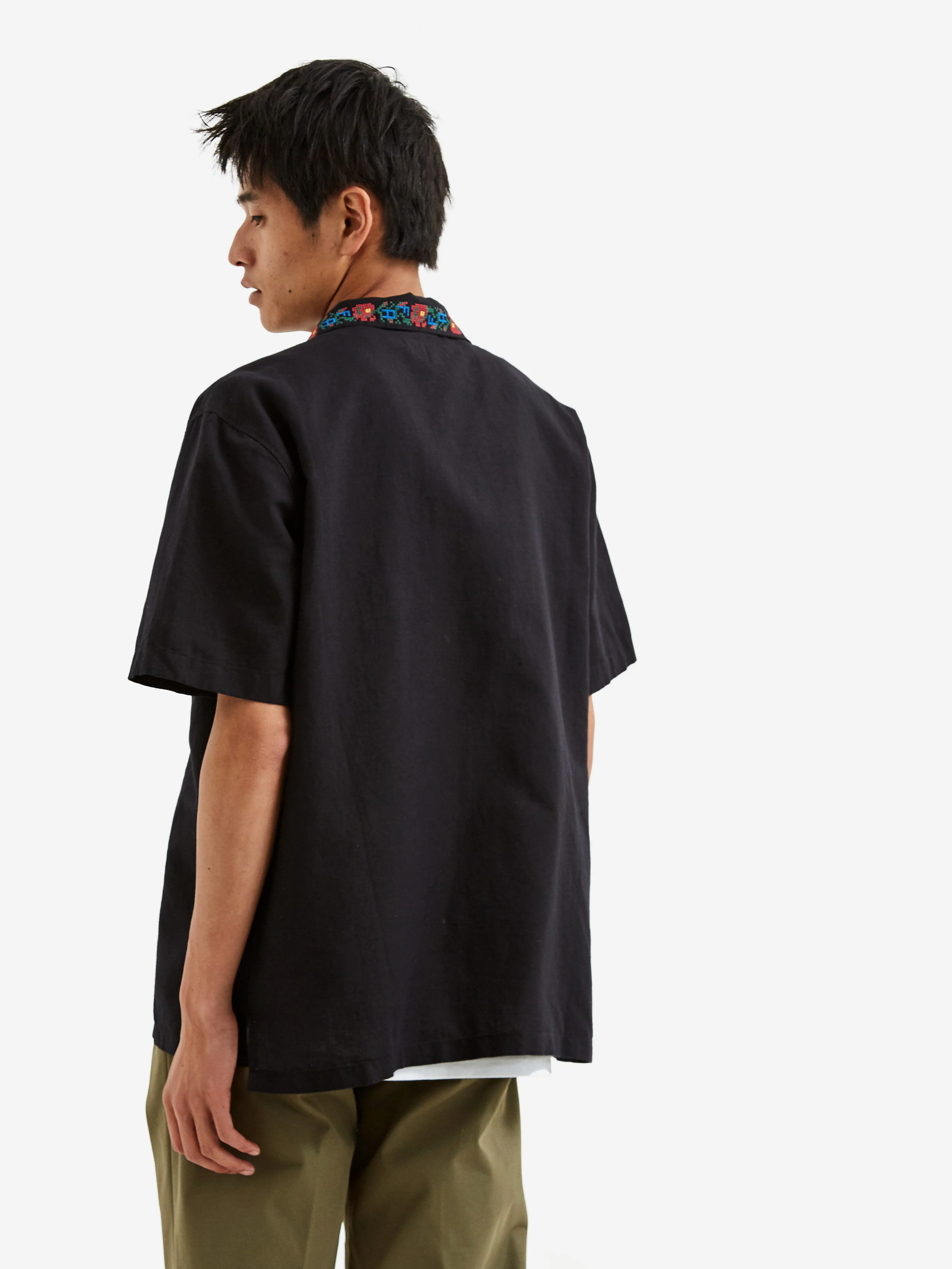 Fucking Awesome Linen Tetris Club Shirt - Black - Image 8