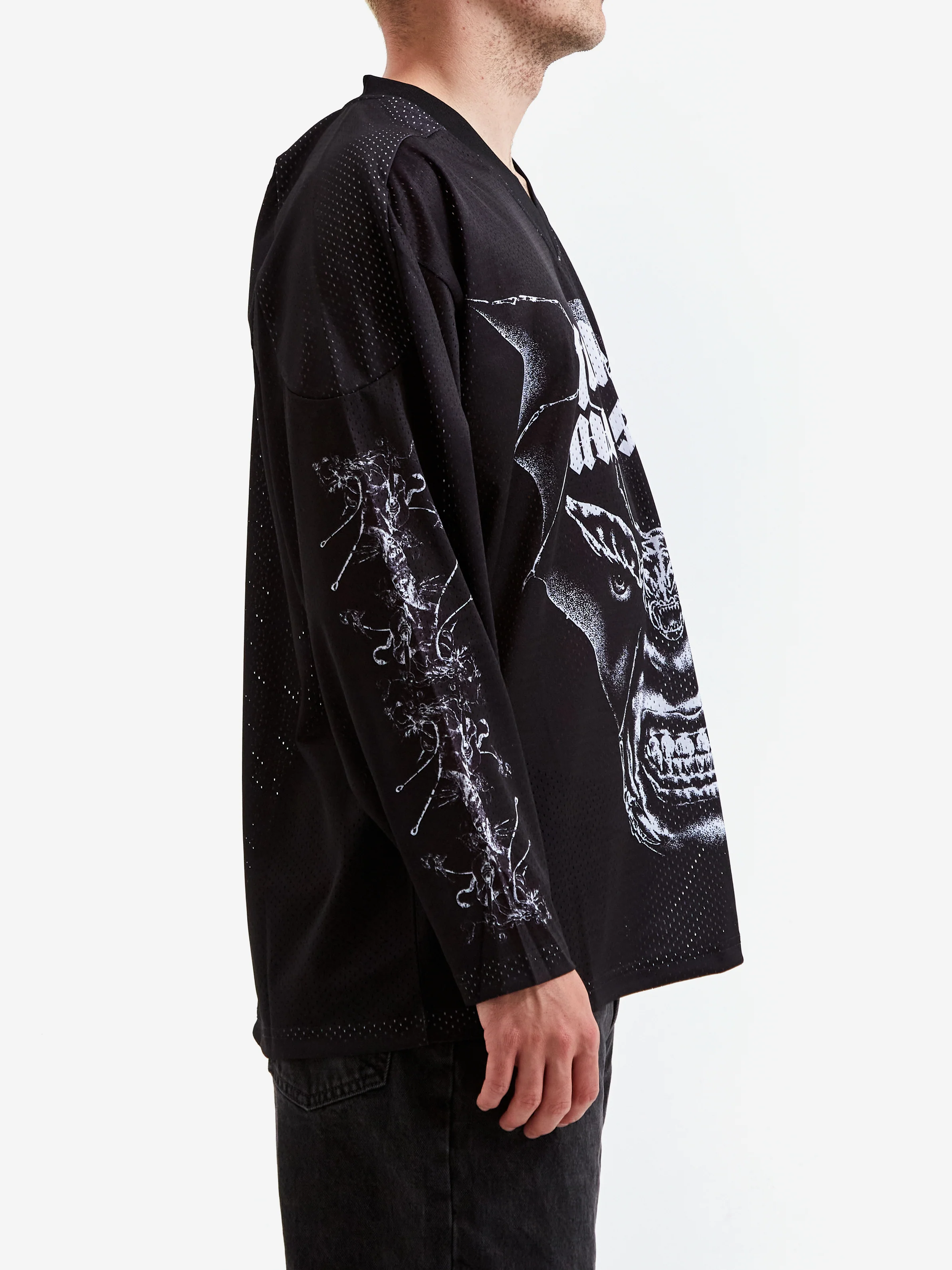 Fucking Awesome Nightmare Hockey Jersey - Black - Image 5