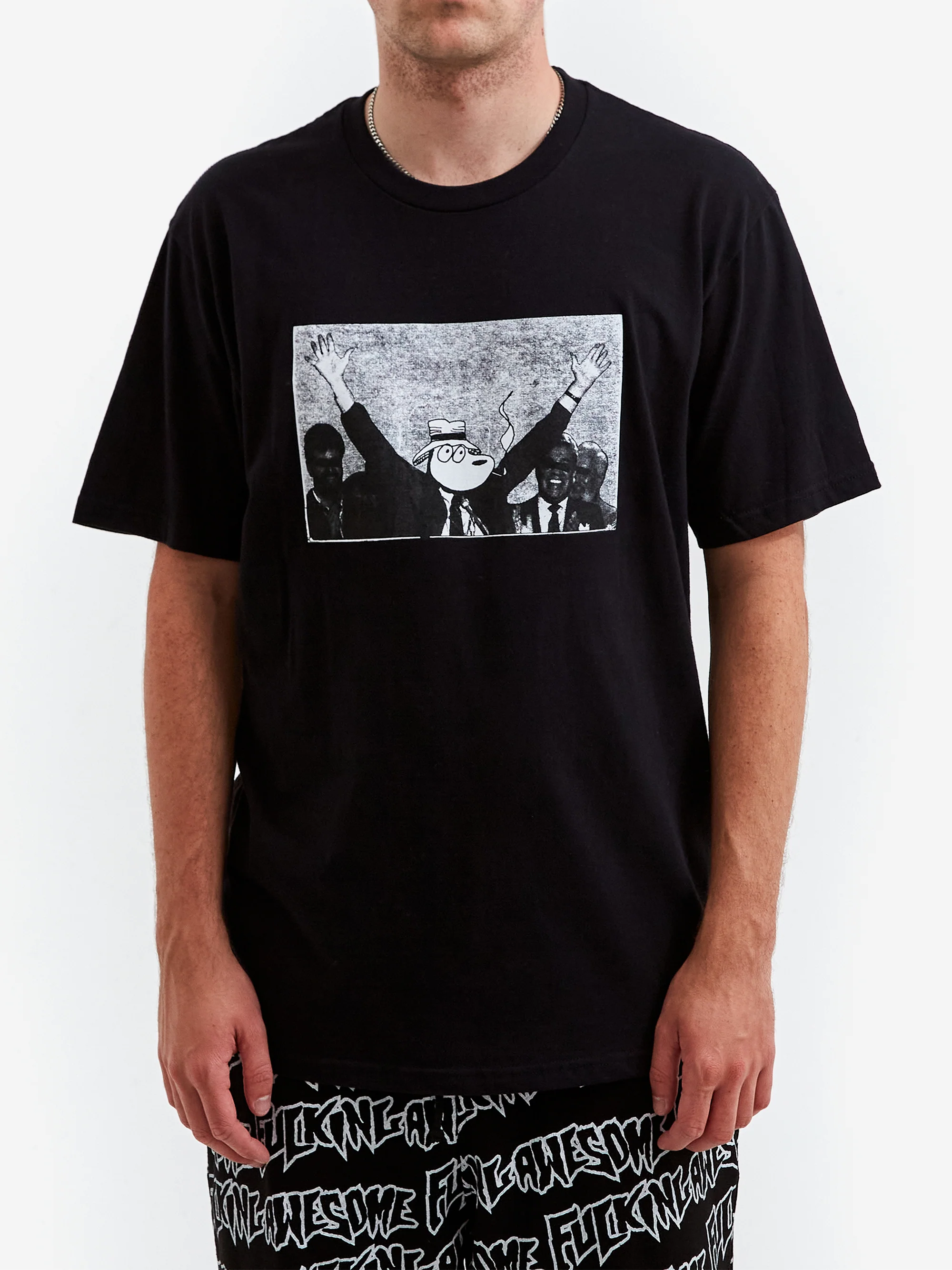 Fucking Awesome Nobody For President T-Shirt - Black - Image 2