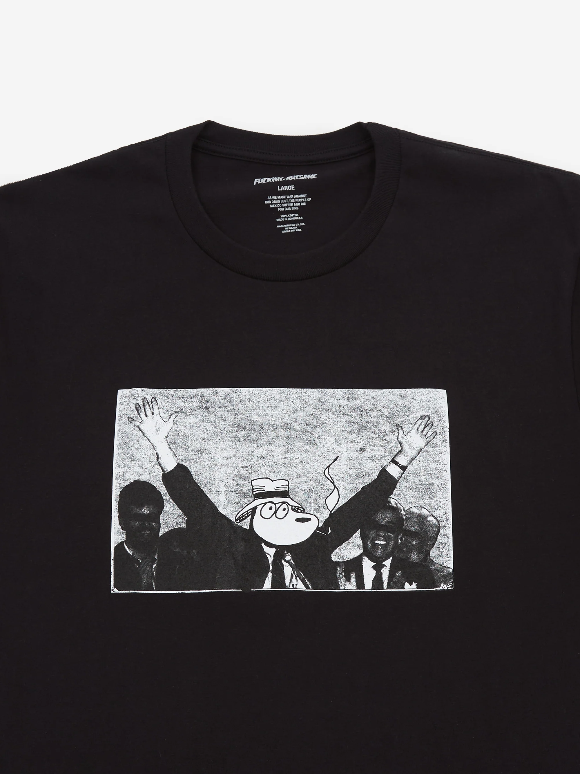 Fucking Awesome Nobody For President T-Shirt - Black - Image 3