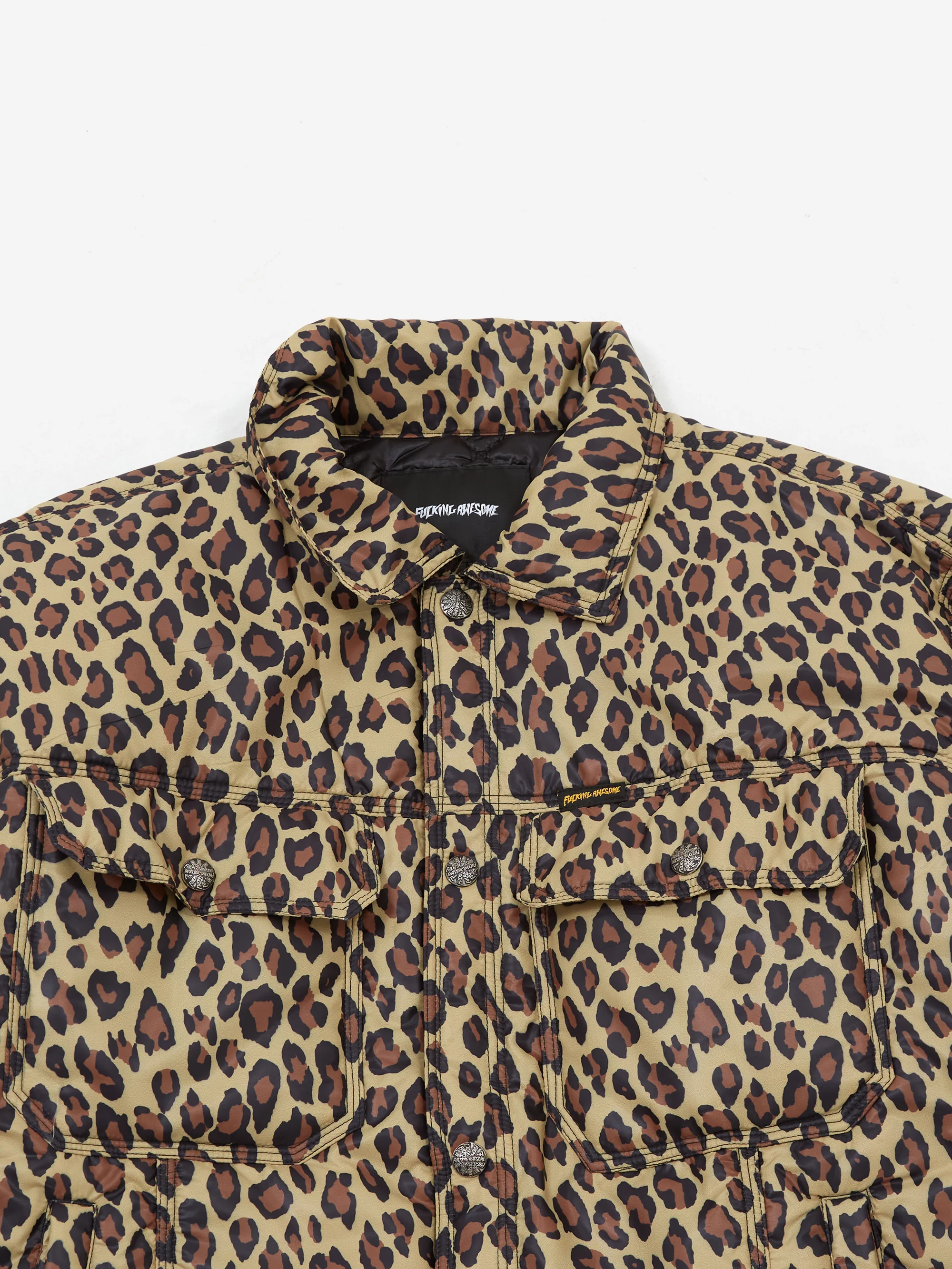Fucking Awesome Nylon Oversized Trucker - Leopard - Image 3