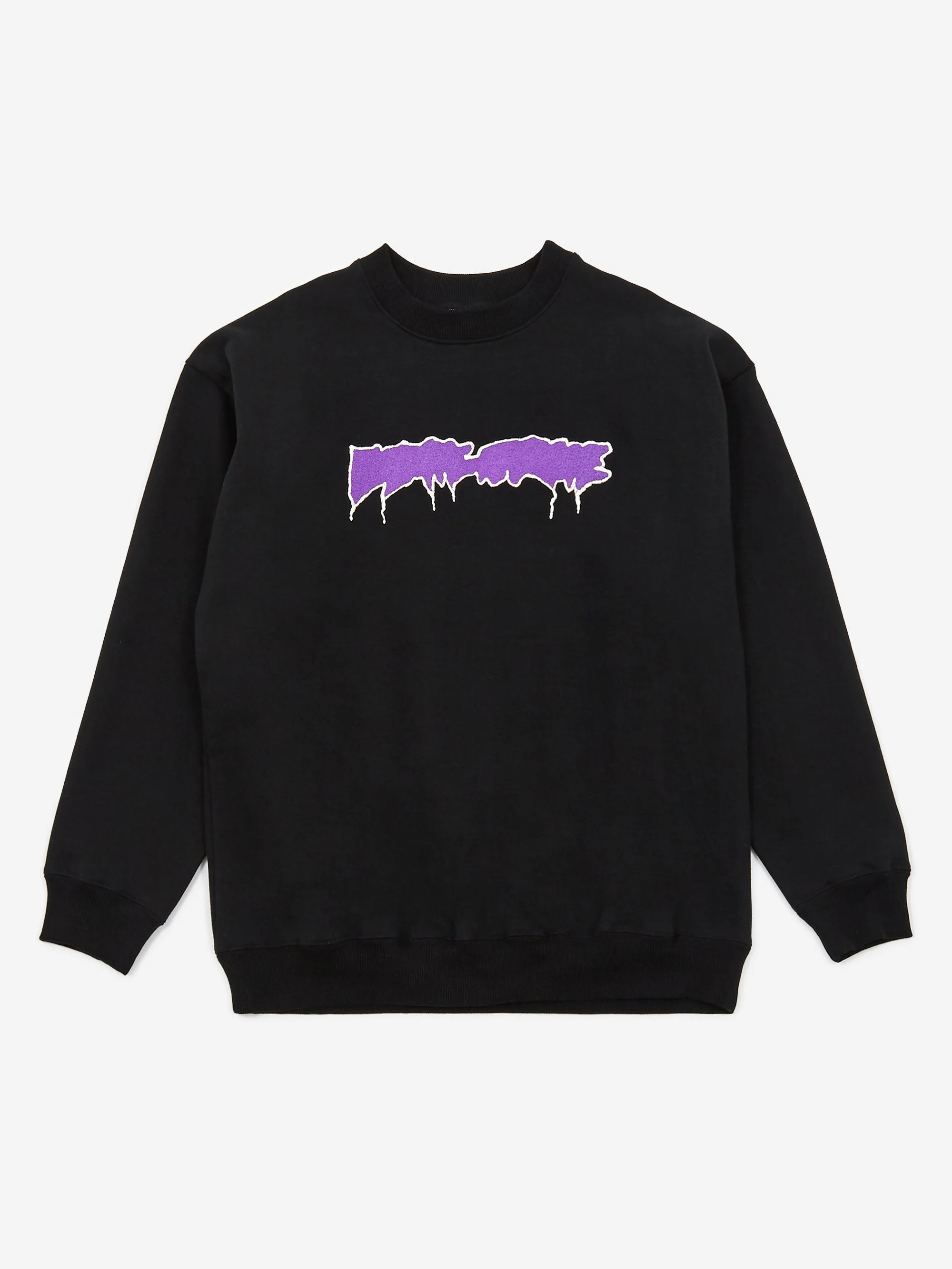 Fucking Awesome Outline Logo Crewneck Sweatshirt - Black