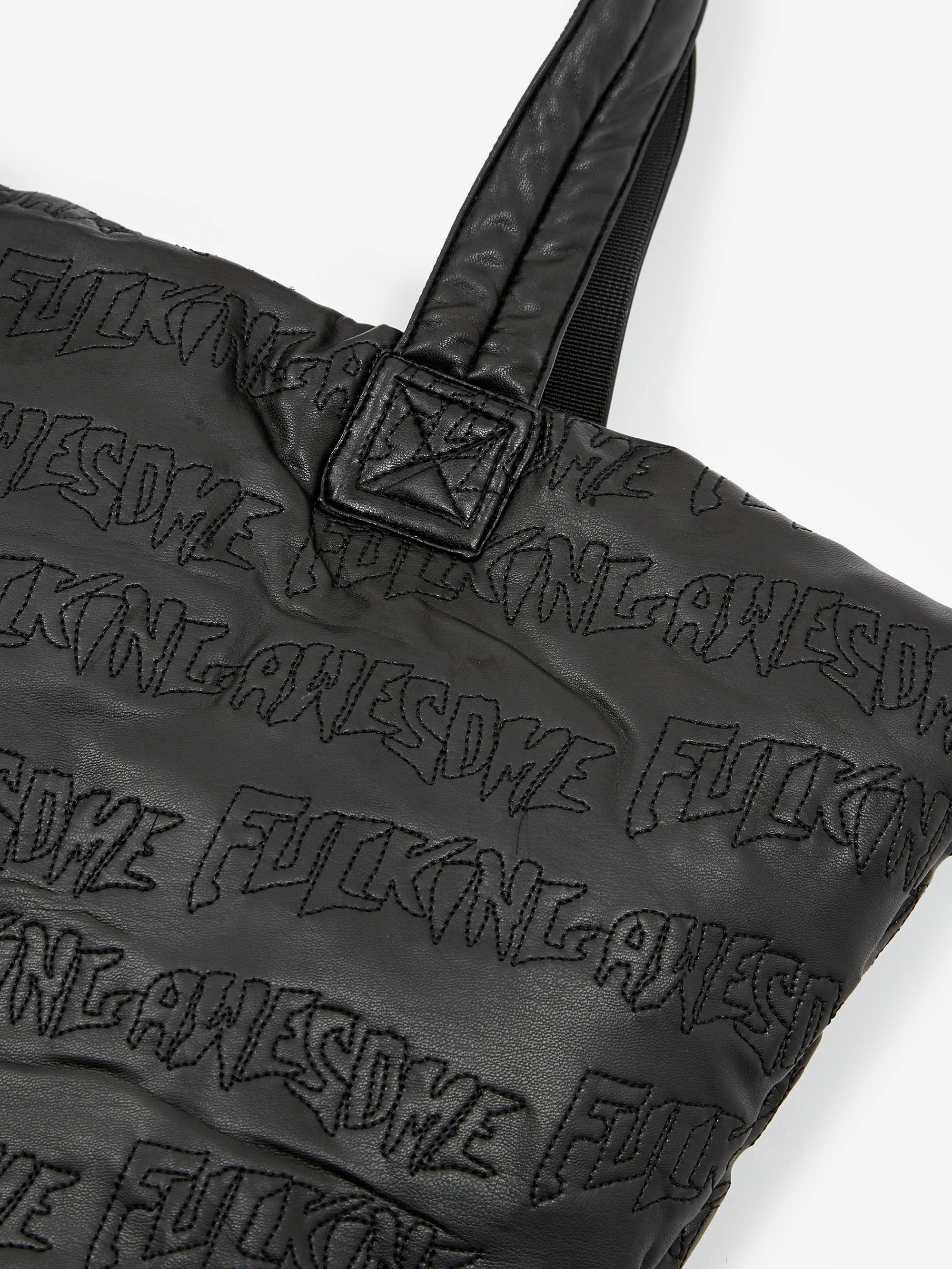 Fucking Awesome Puffer Tote Bag - Black - Image 4