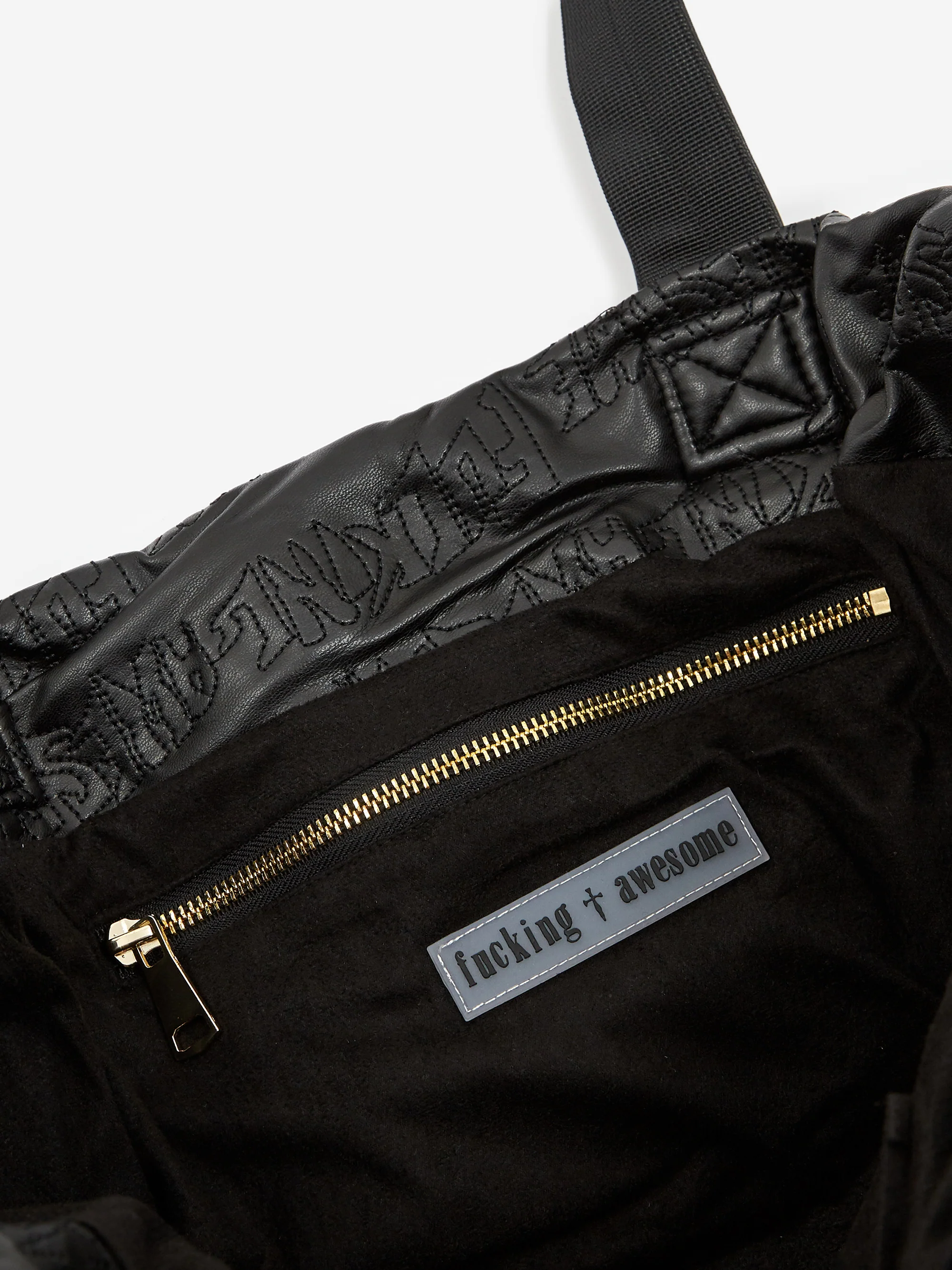 Fucking Awesome Puffer Tote Bag - Black - Image 5