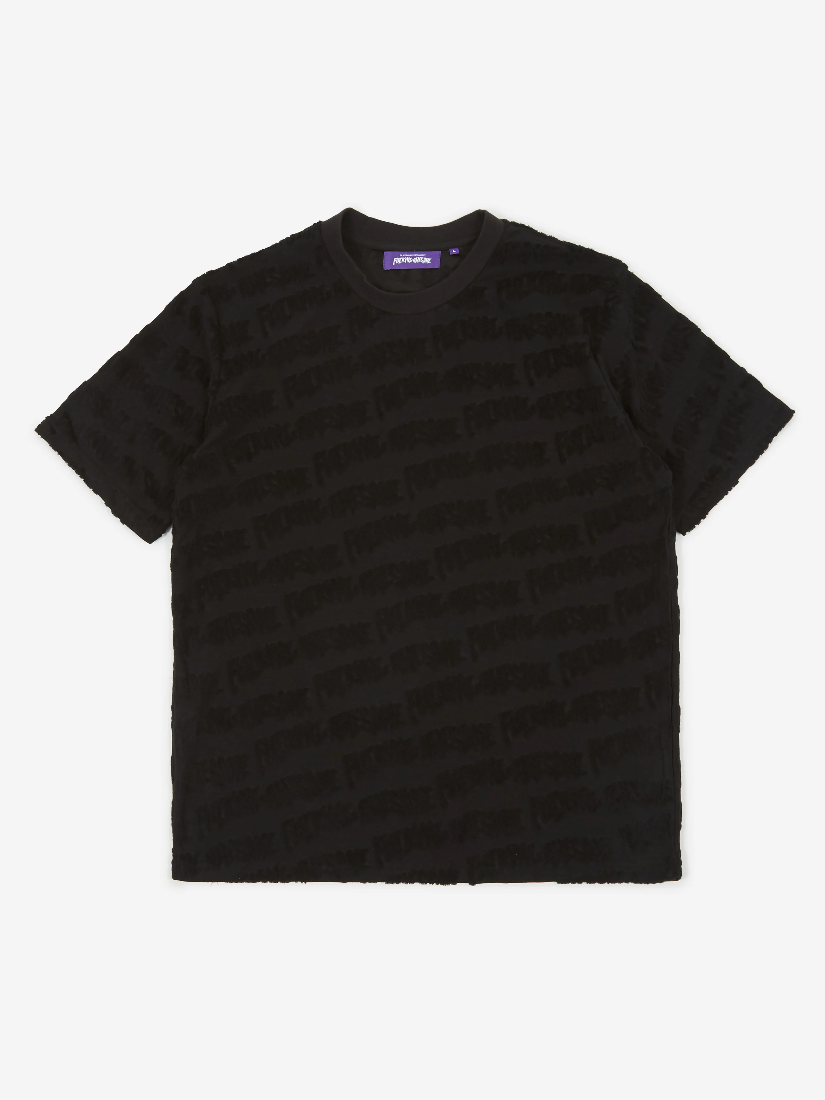 Fucking Awesome Raised Terry Tee - Black