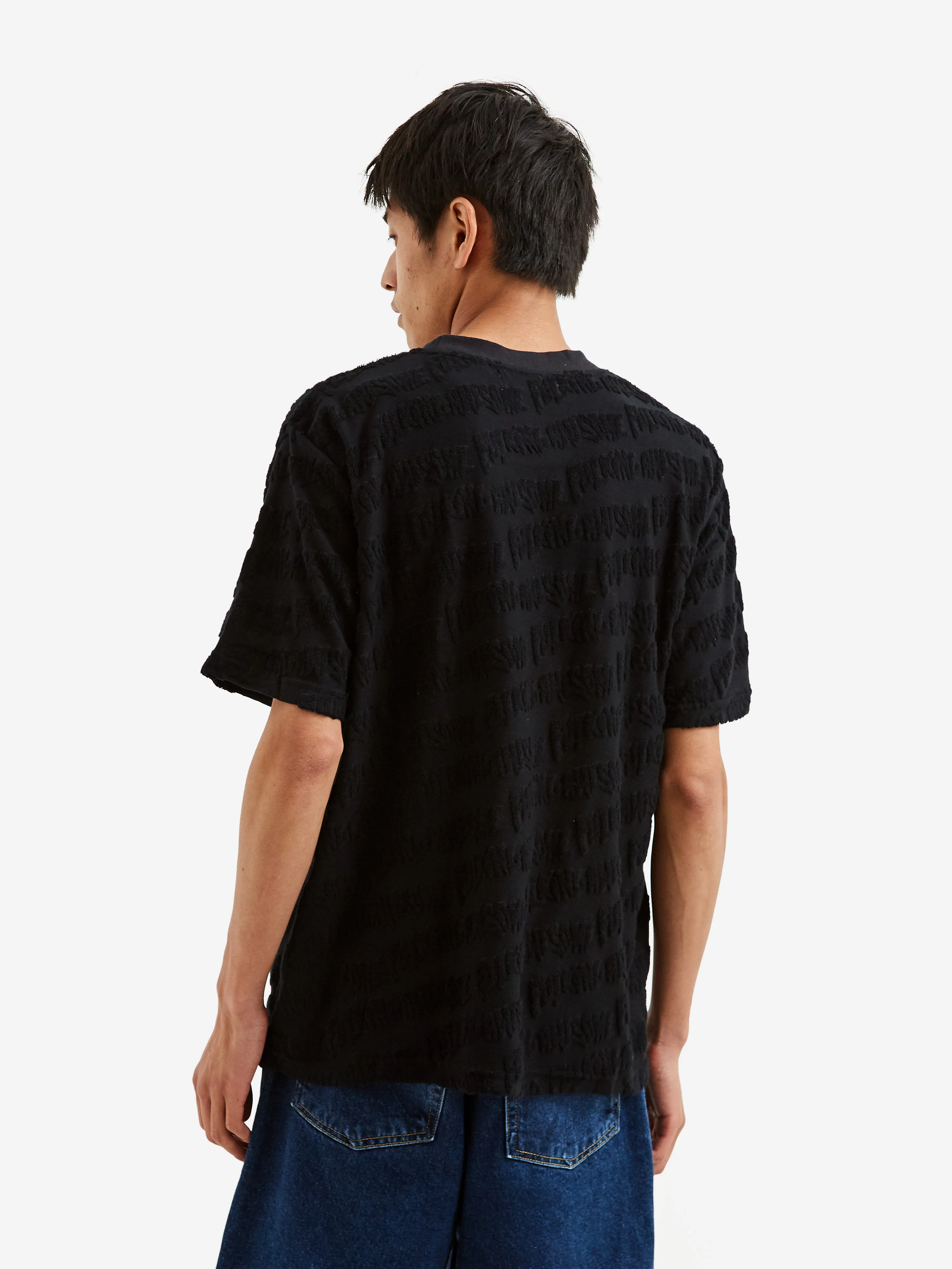 Fucking Awesome Raised Terry Tee - Black - Image 6