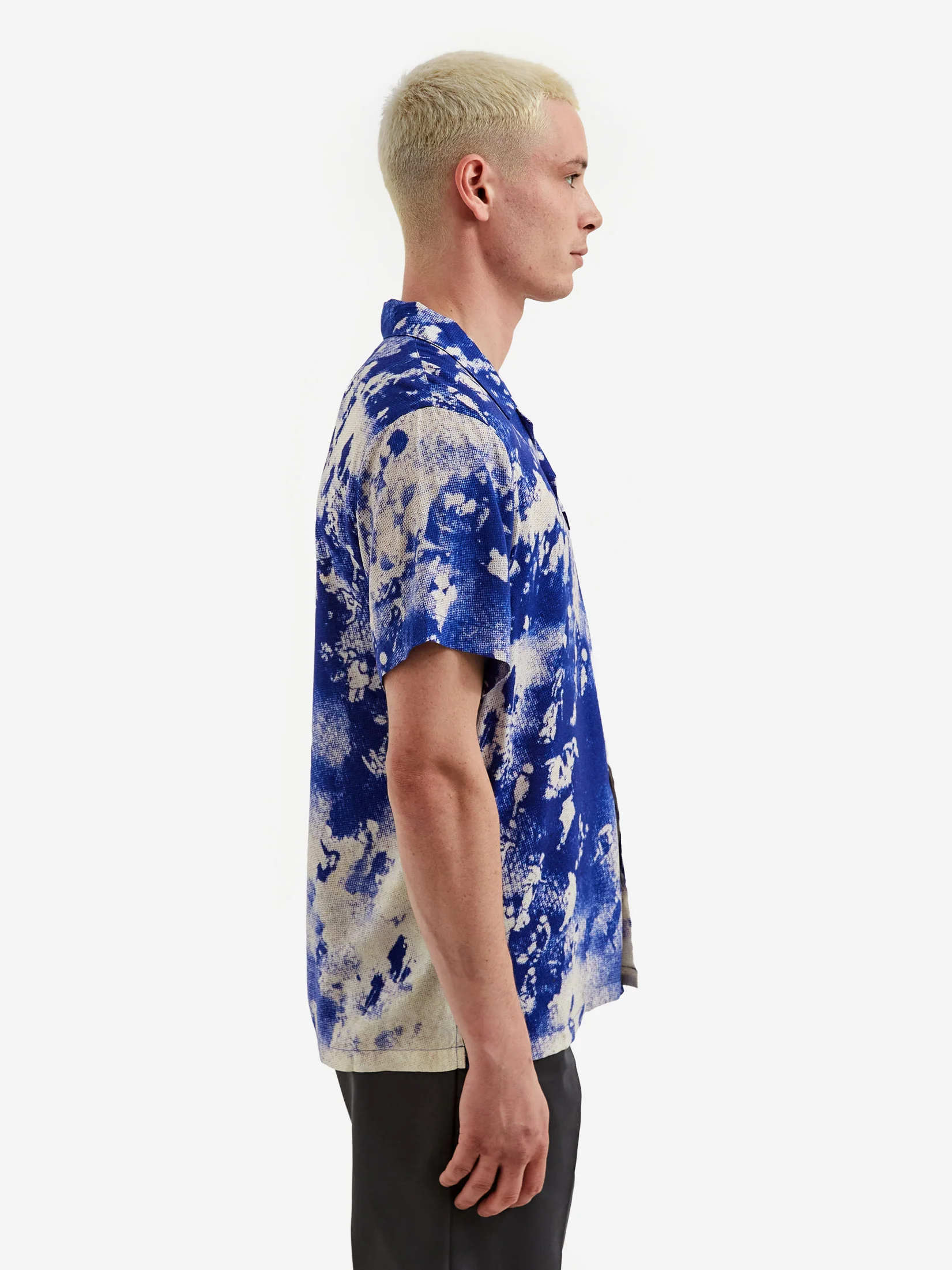 Fucking Awesome Shortsleeve Blue Crowd Club Shirt - Blue/White - Image 6
