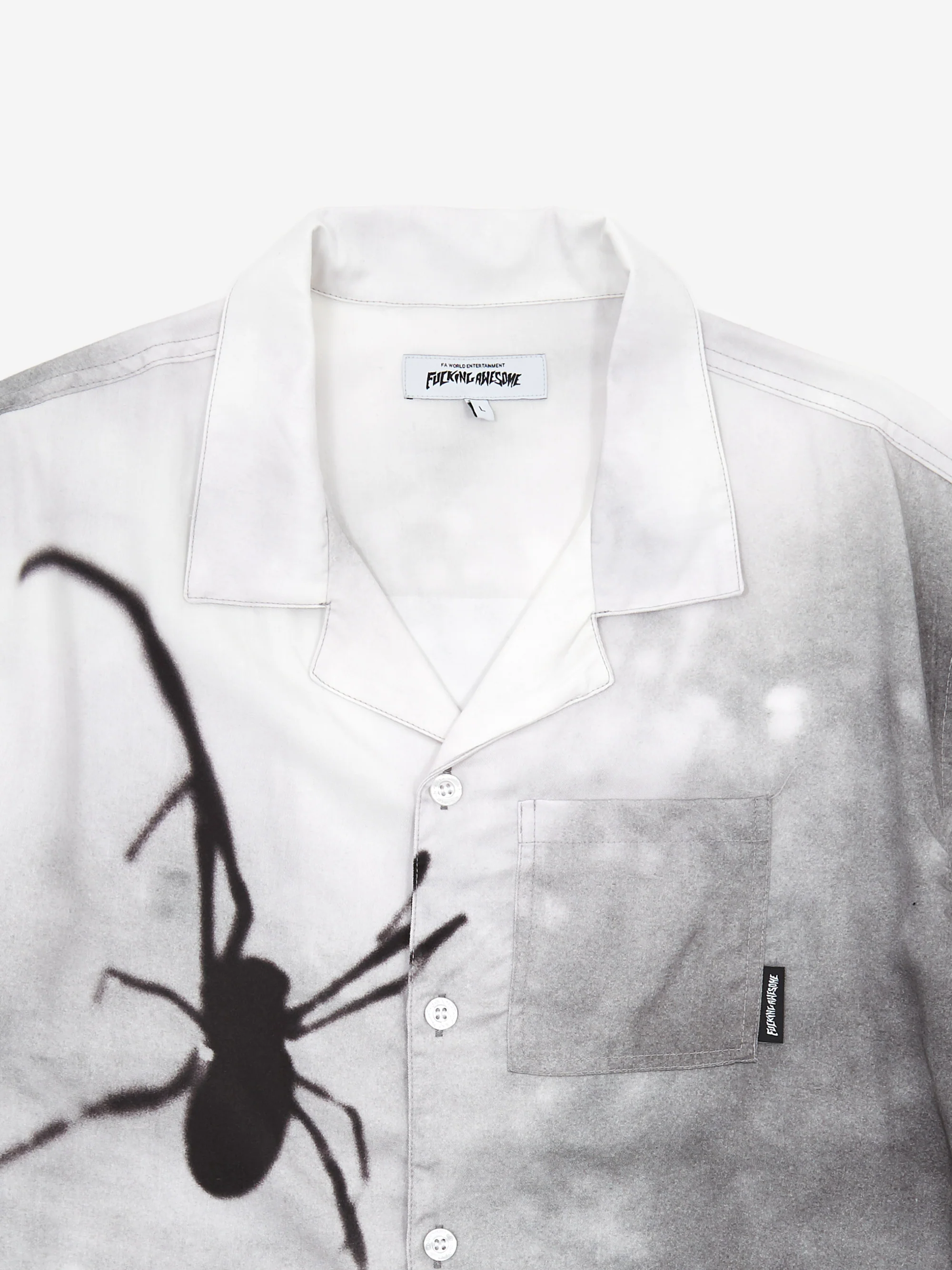 Fucking Awesome Spider Photo Club Shortsleeve Shirt - Grey - Image 3