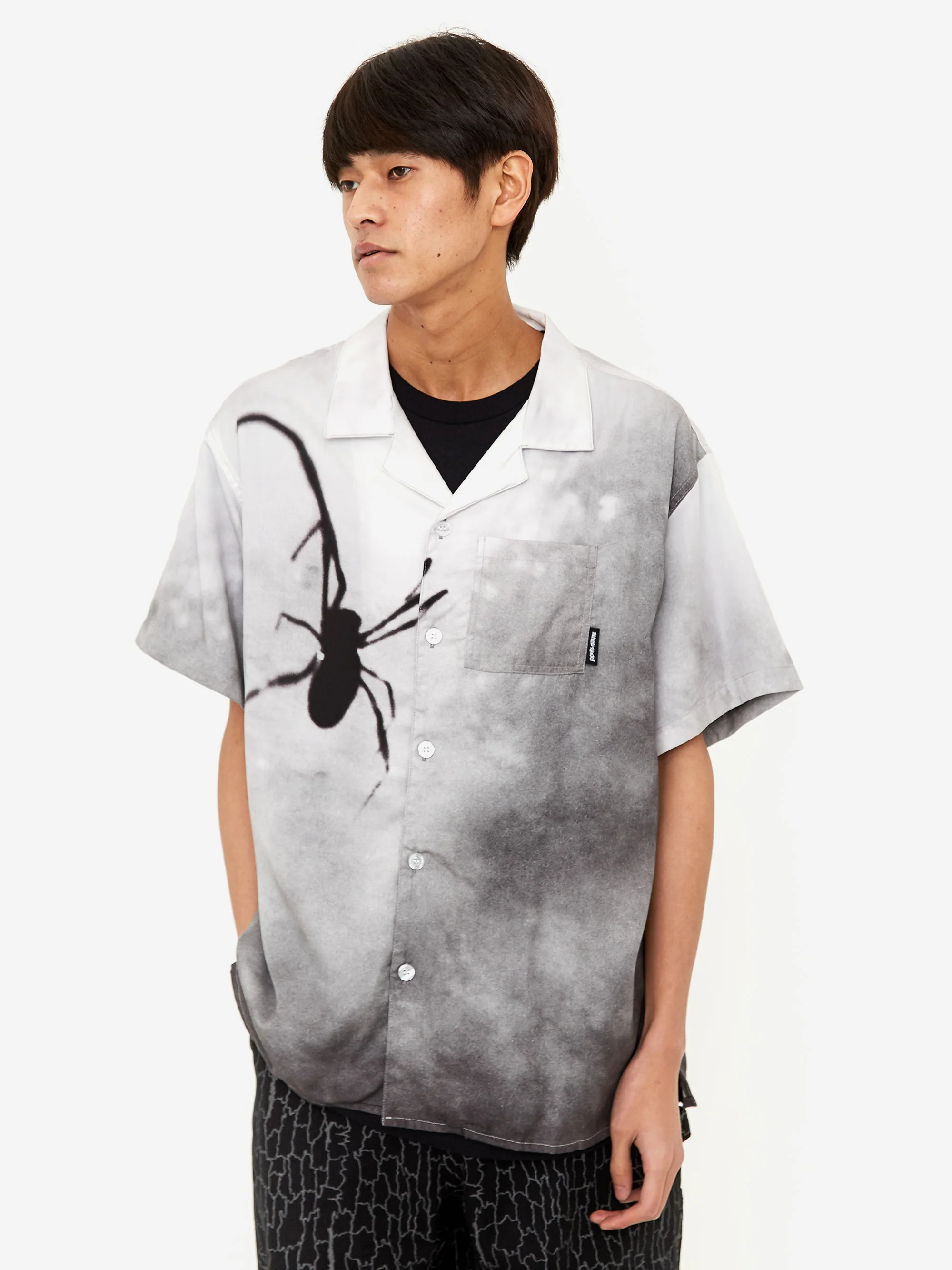 Fucking Awesome Spider Photo Club Shortsleeve Shirt - Grey - Image 5