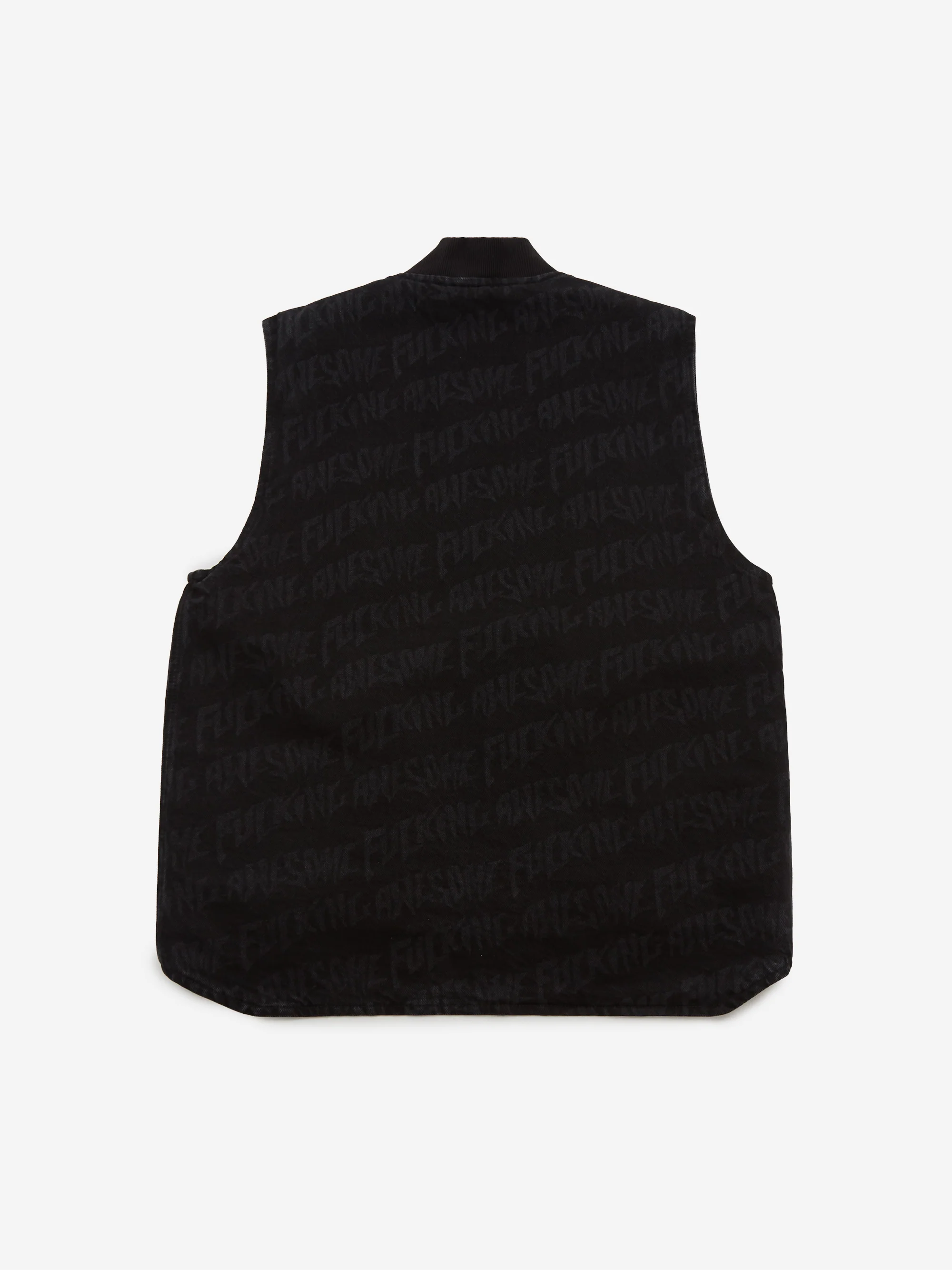 Fucking Awesome Stamp Denim Vest - Black - Image 4