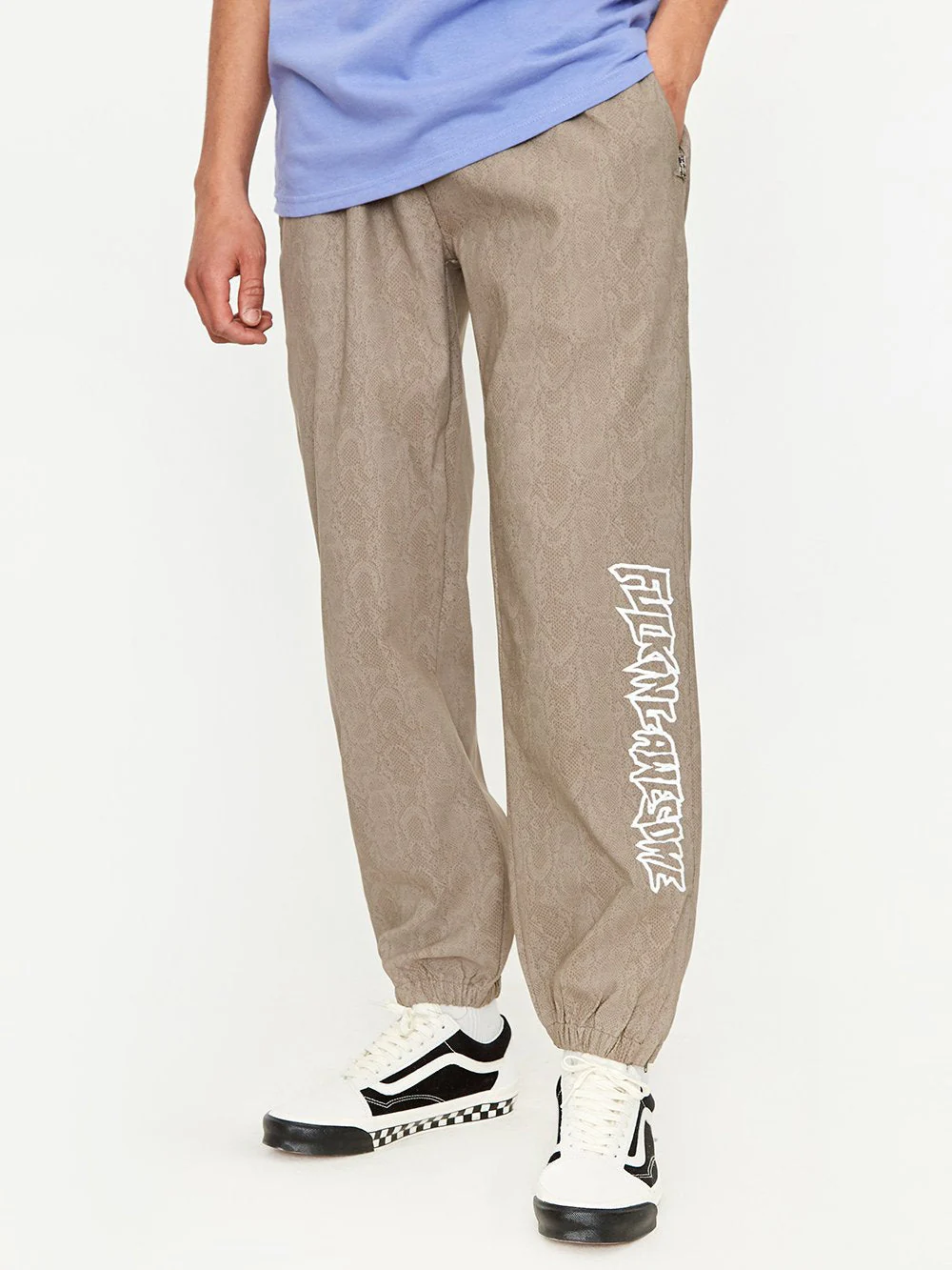 Fucking Awesome Tonal Animal Track Pant - Python - Image 9