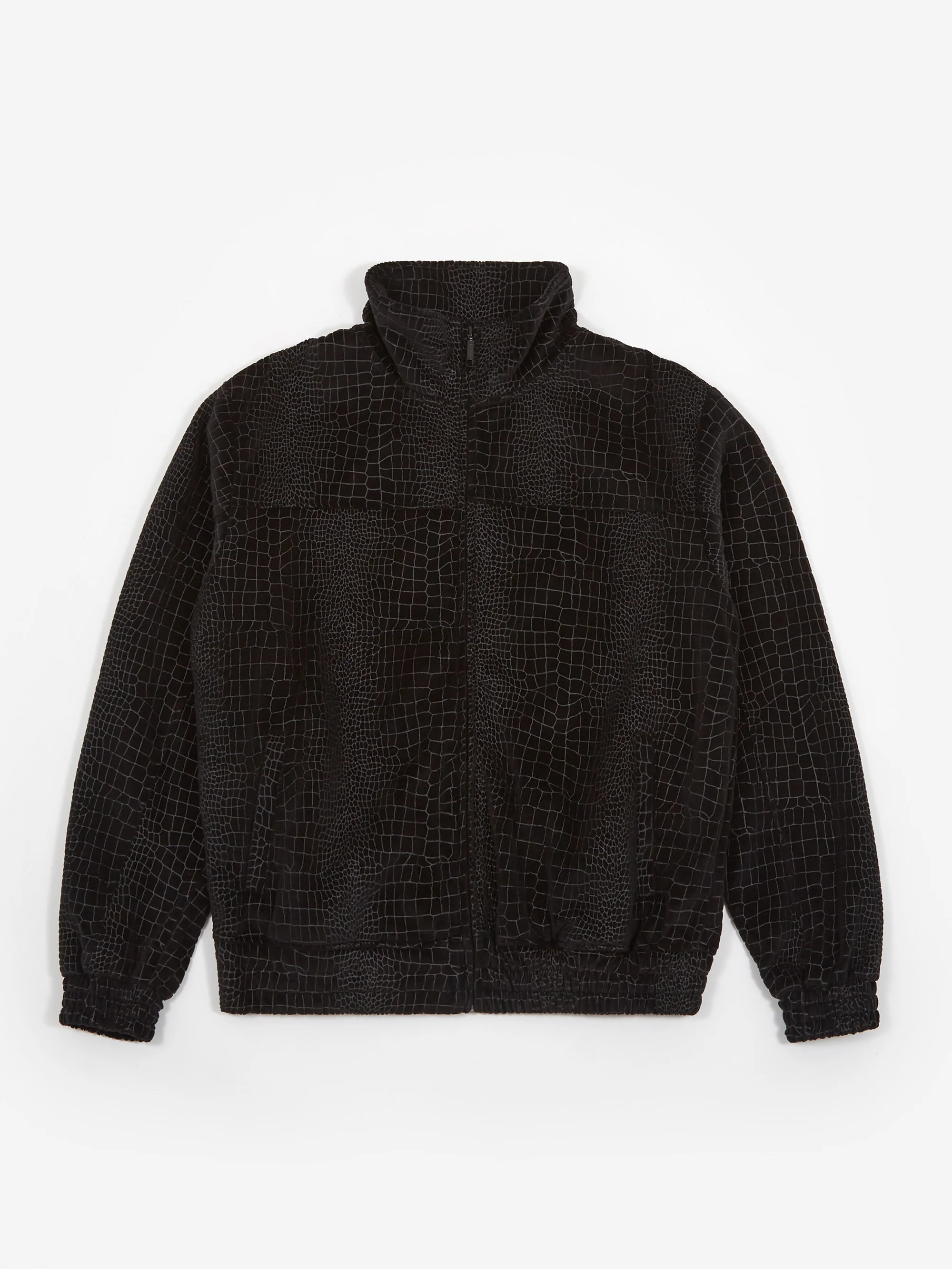 Fucking Awesome Velour Croc Track Jacket - Black