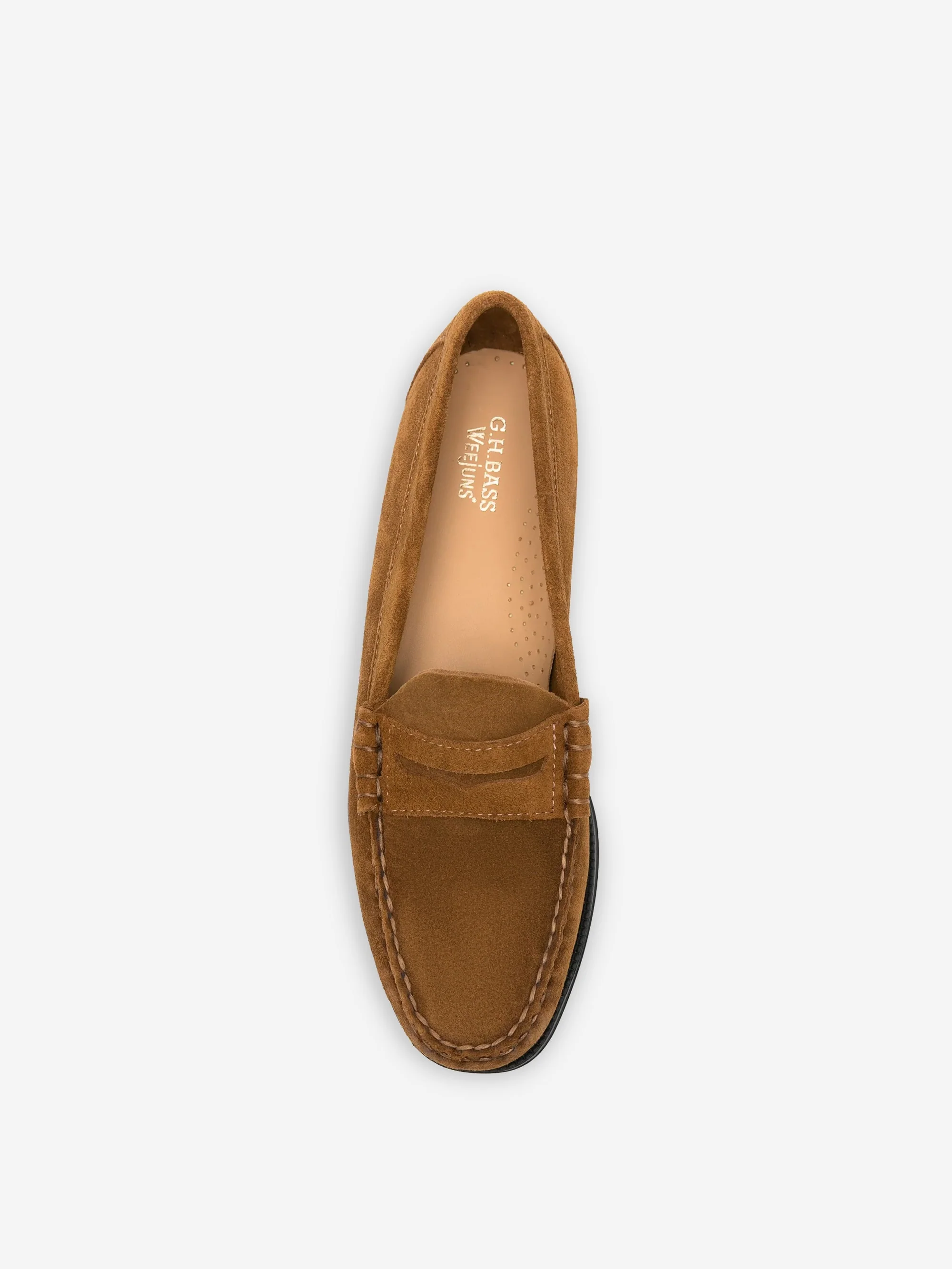 G.H. Bass Easy Weejun Penny Suede - Mid Brown Suede - Image 4