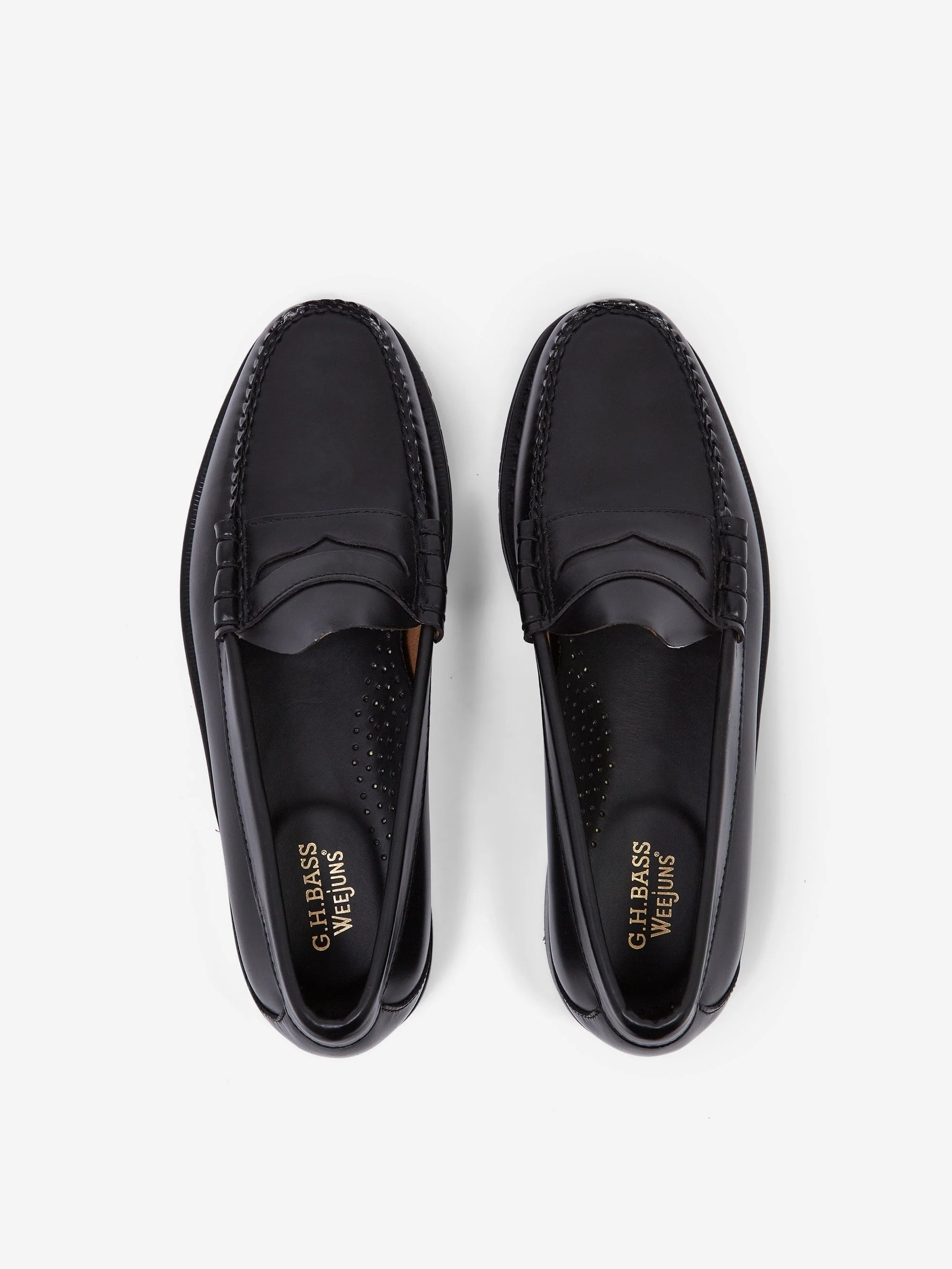 G.H. Bass Weejun Larson Moc Penny - Black Leather - Image 5