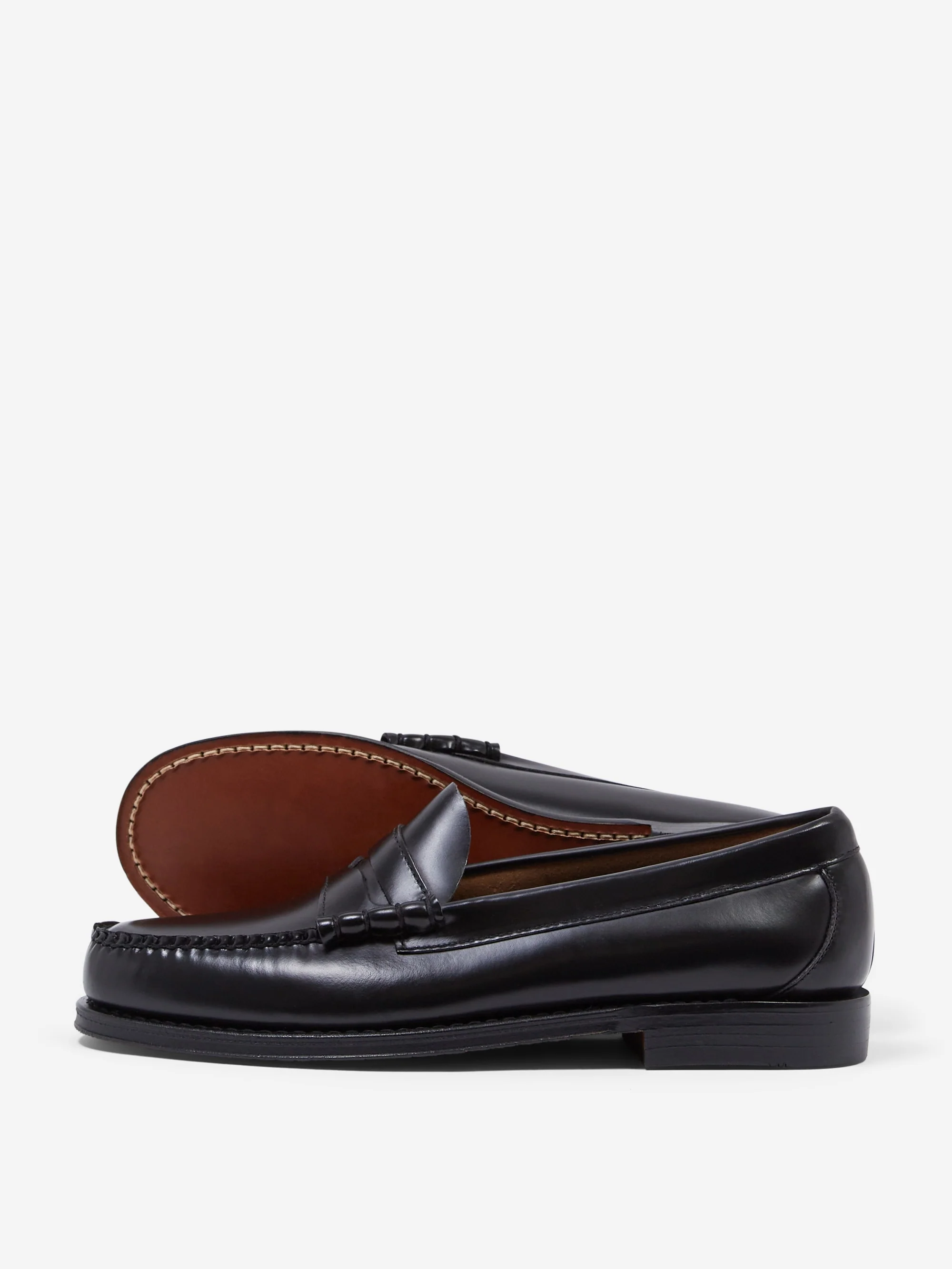 G.H. Bass Weejun Larson Moc Penny - Black Leather - Image 7