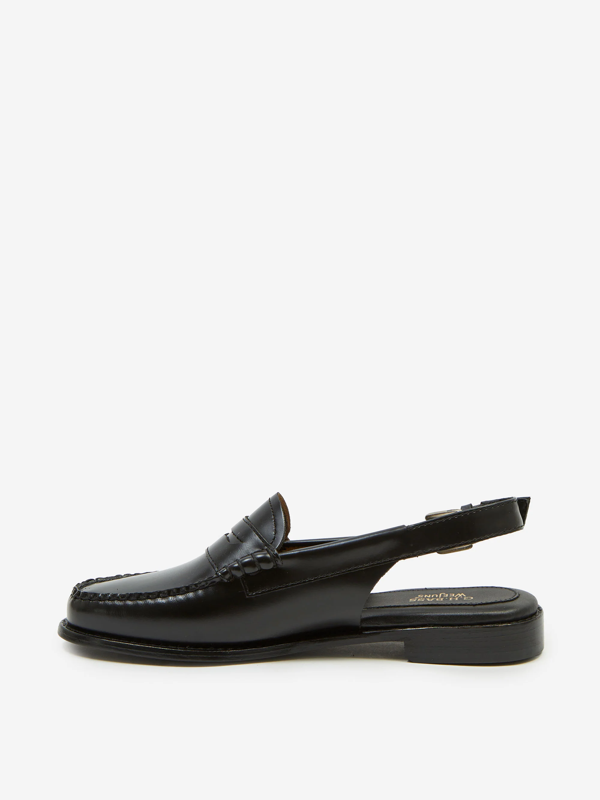G.H. Bass Weejun Slingback Penny Loafer - Black - Image 4