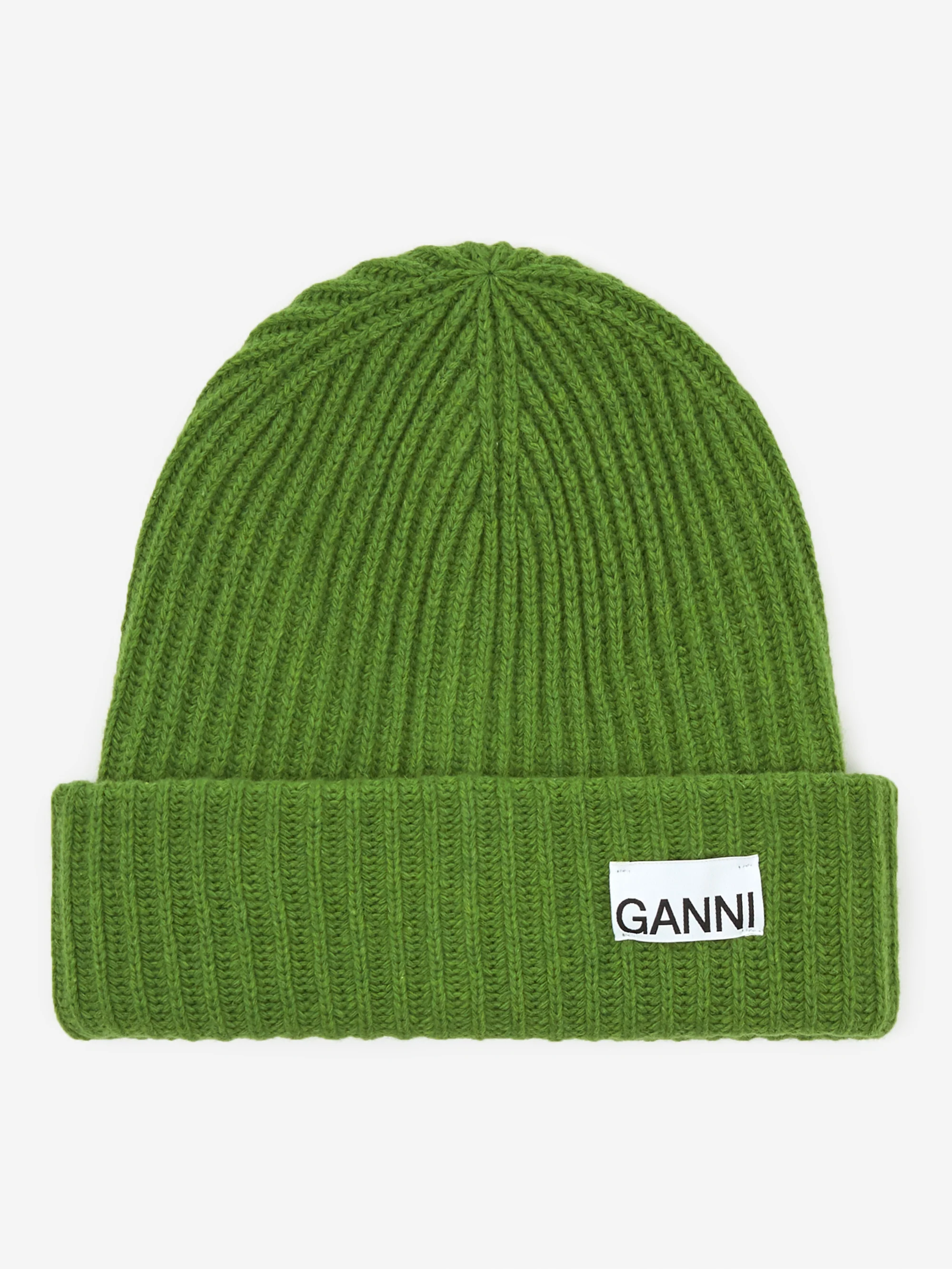 Ganni Beanie - Flash Green - Image 2