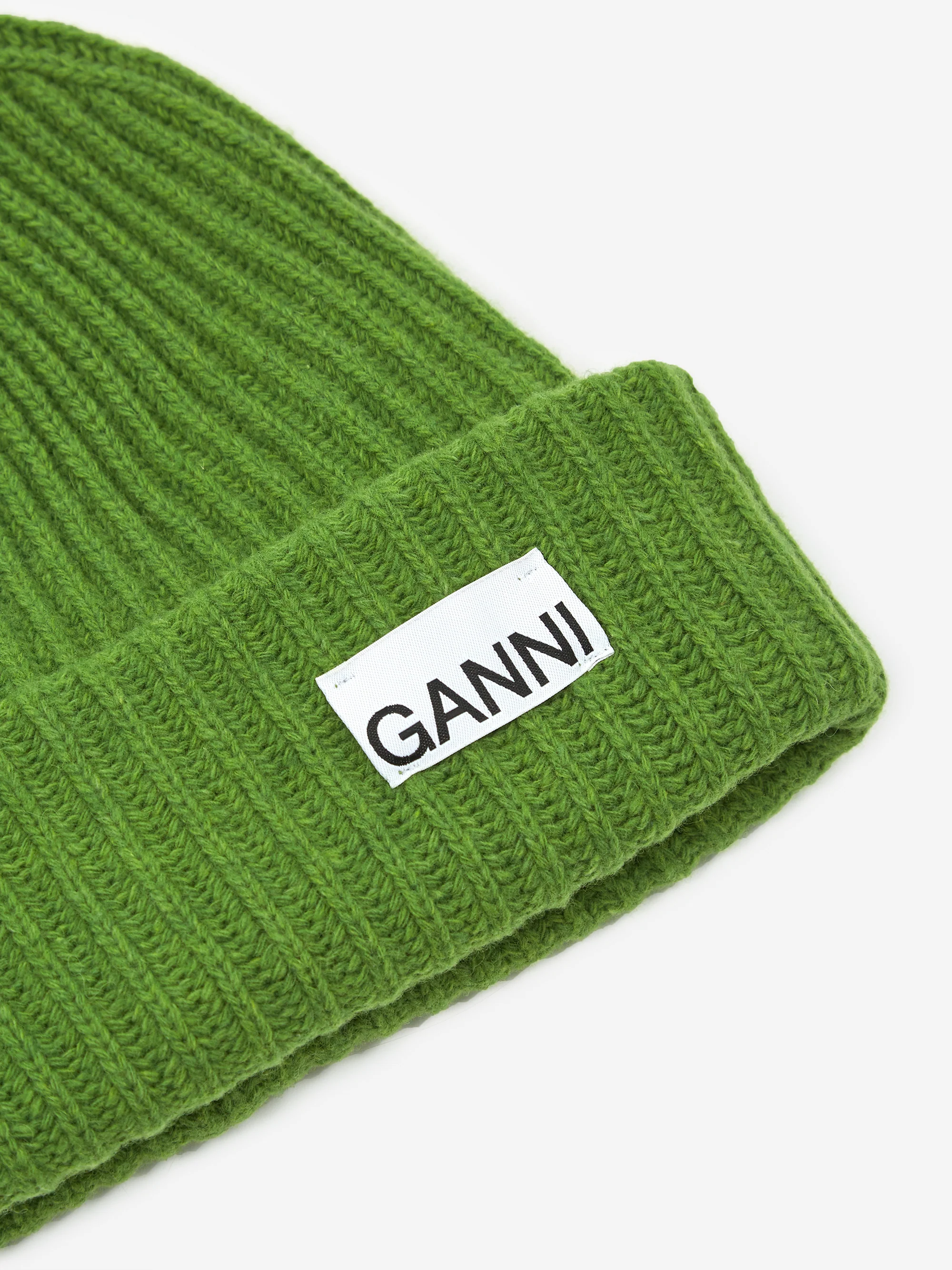 Ganni Beanie - Flash Green - Image 3