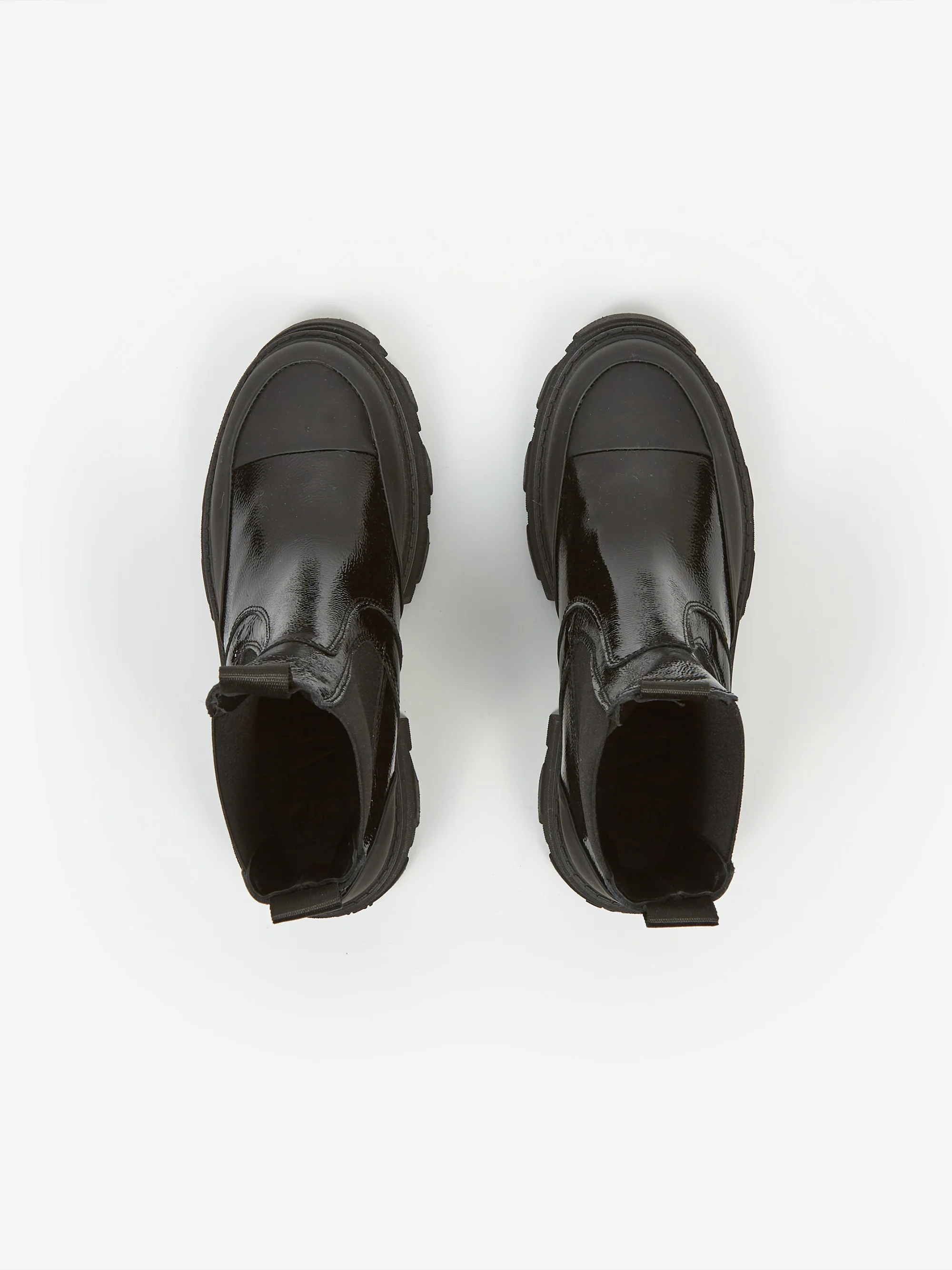 Ganni Cleated Heeled Mid Chelsea Boot - Black - Image 6