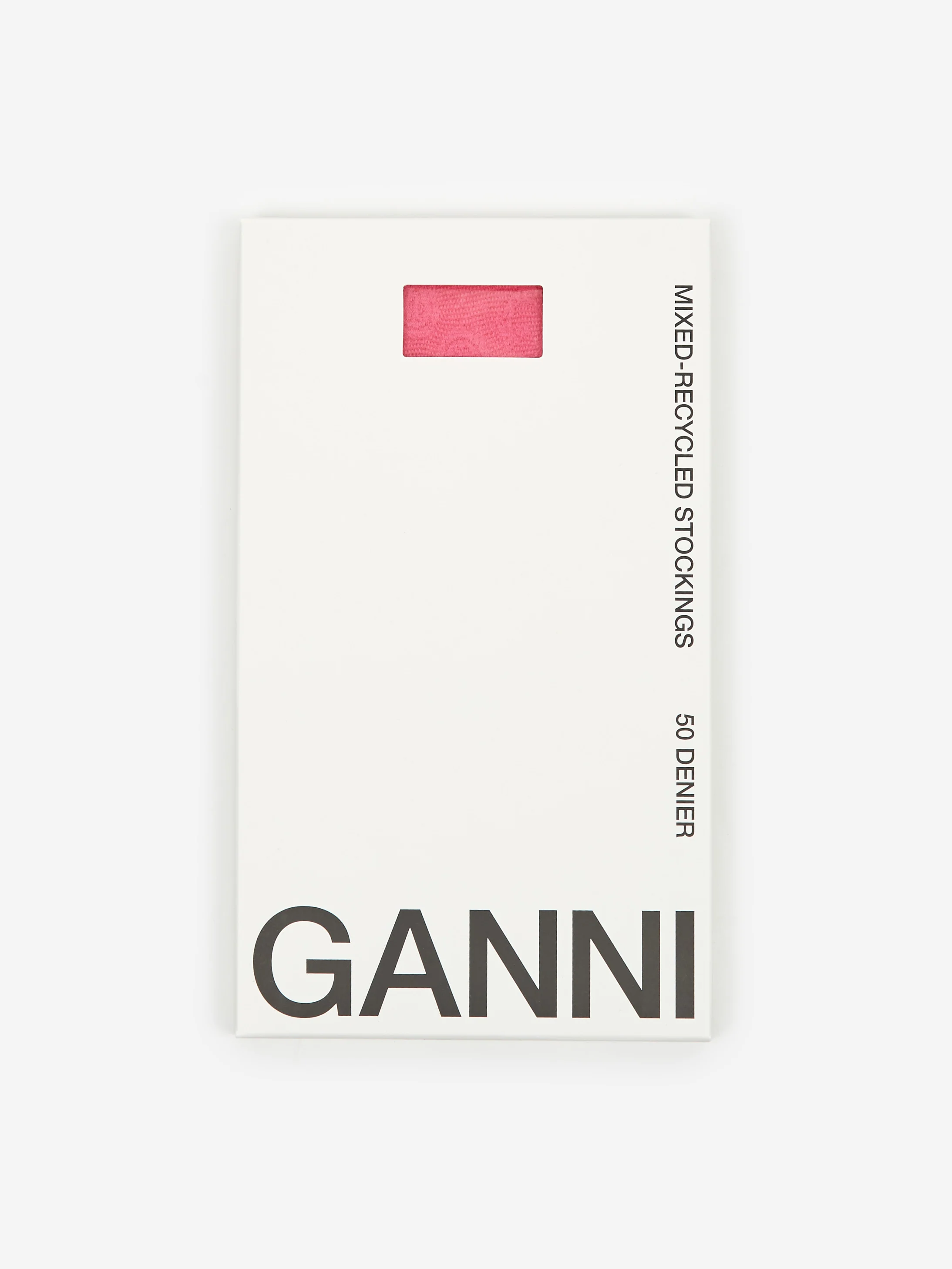 Ganni Lace Tights - Carmine Rose - Image 4