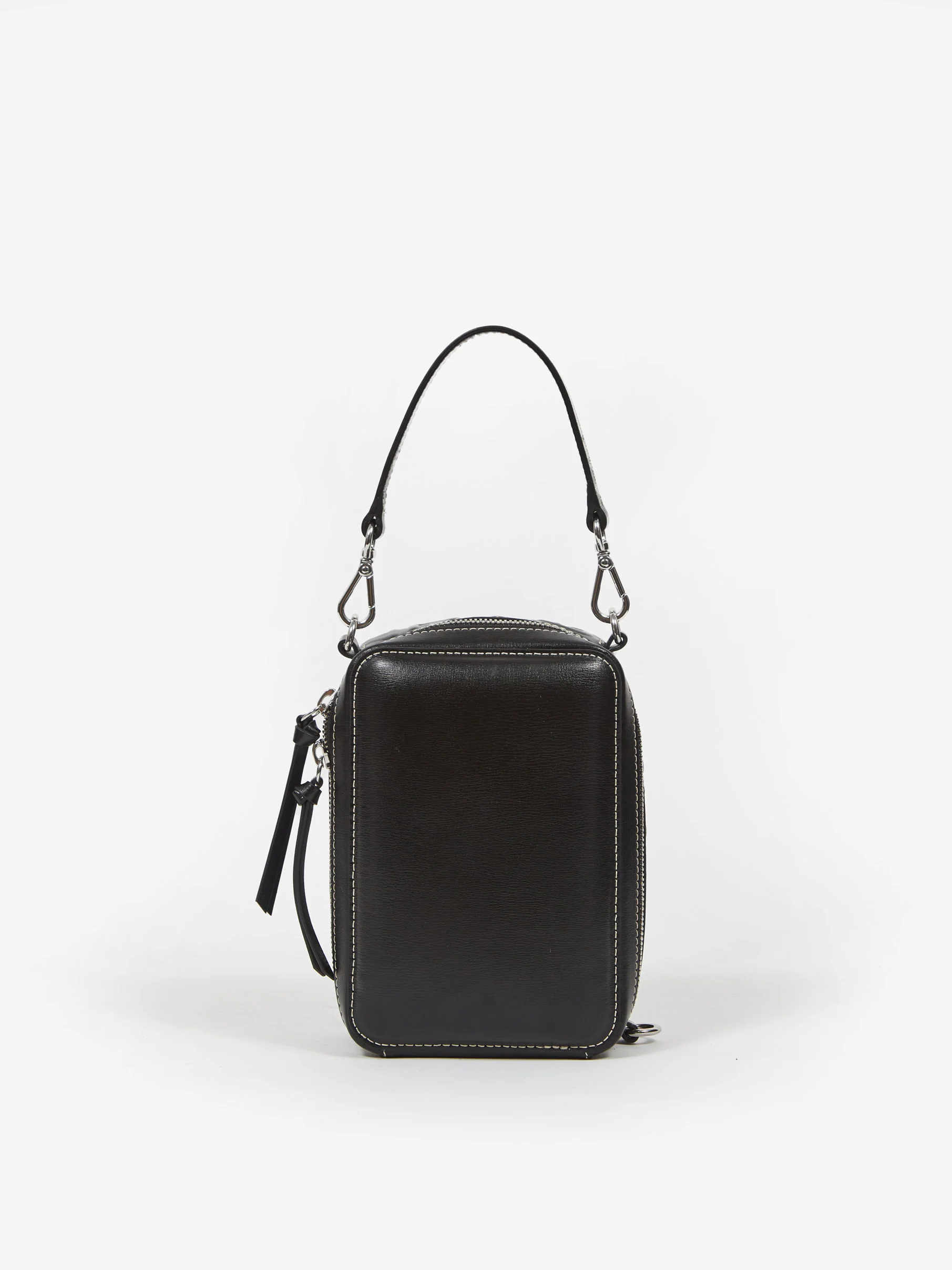 Ganni Leather Camera Bag - Black - Image 6