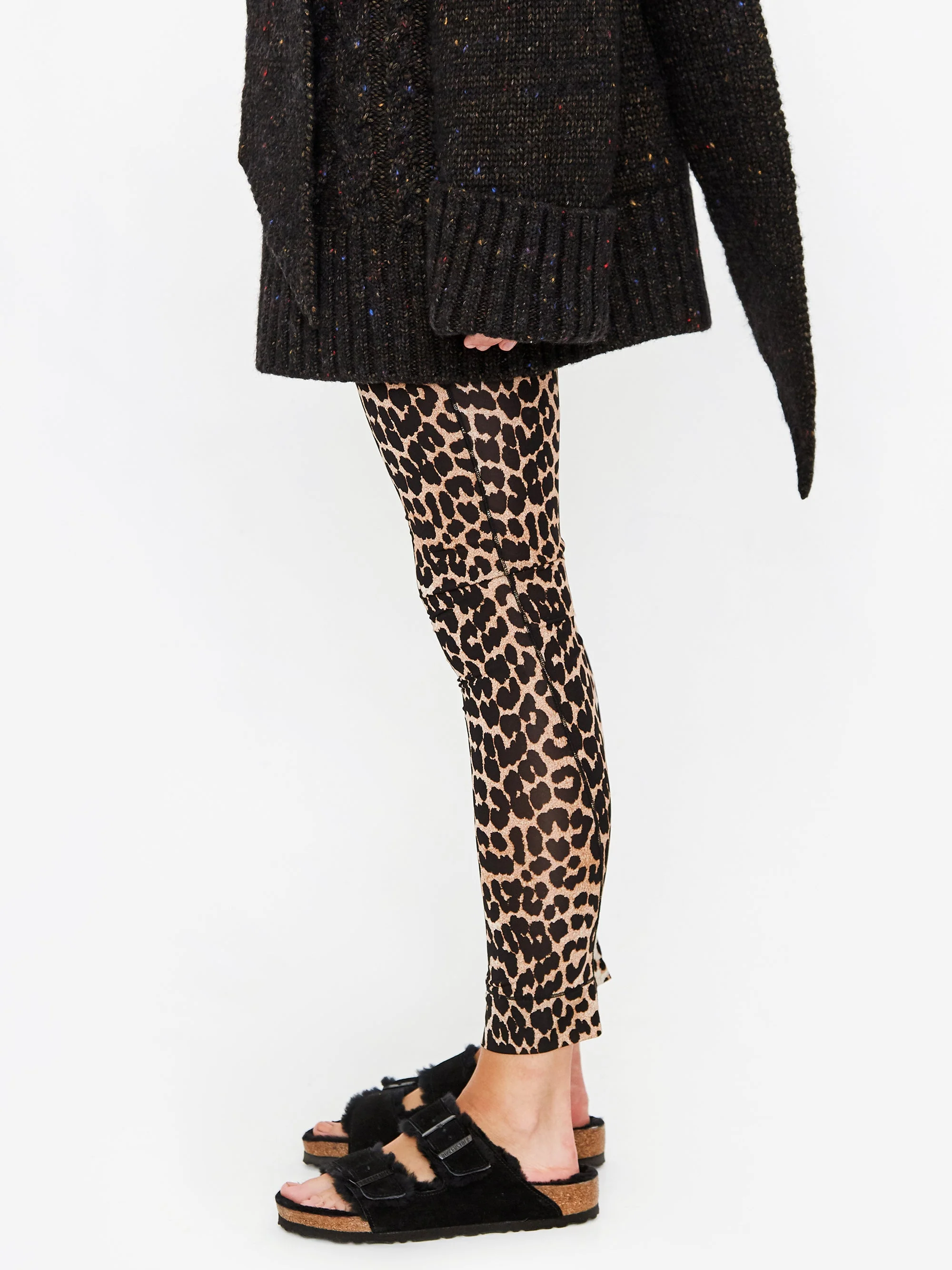 Ganni Leopard Legging - Leopard - Image 4