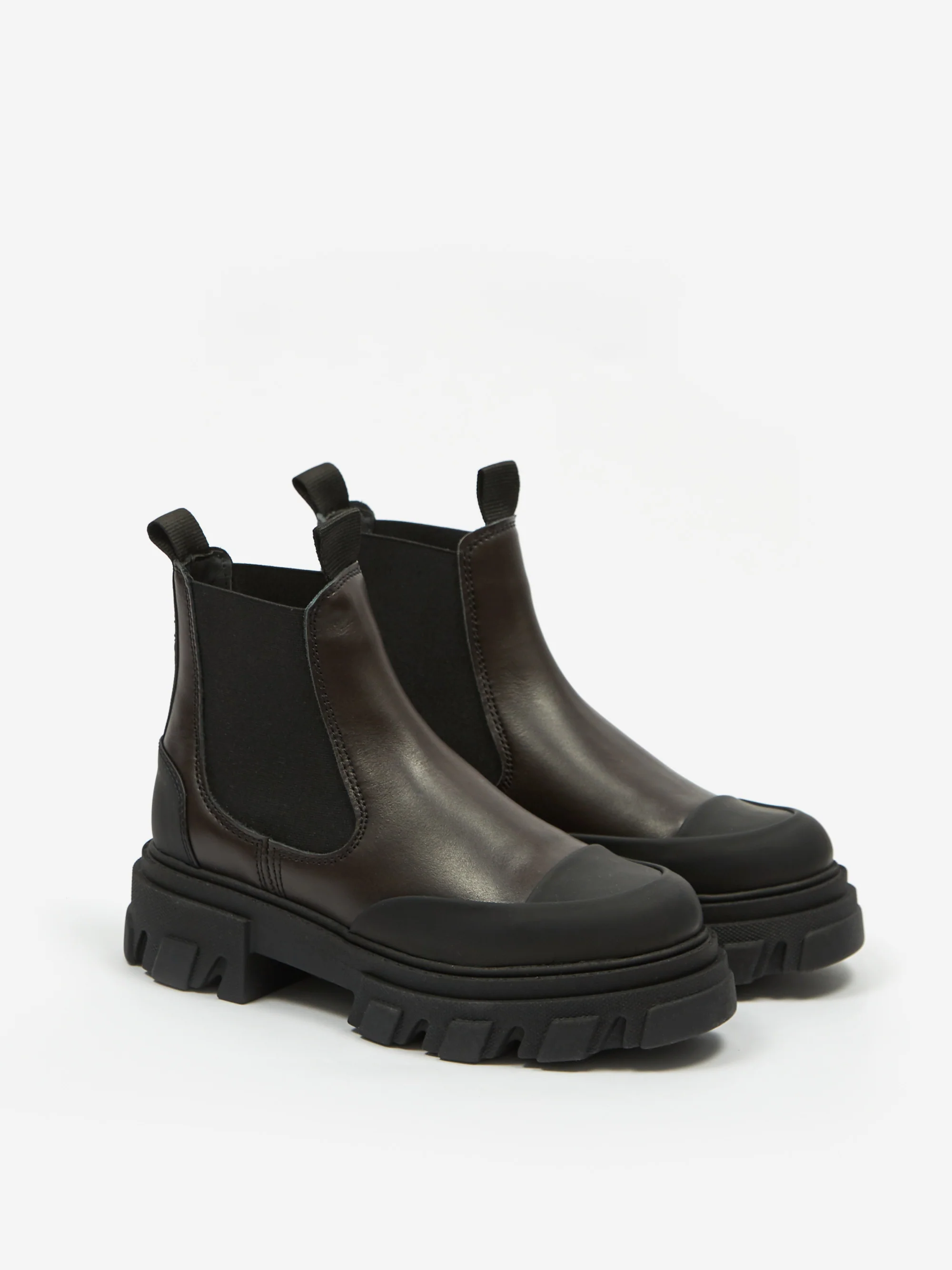 Ganni Low Chelsea Boot - Mole - Image 6